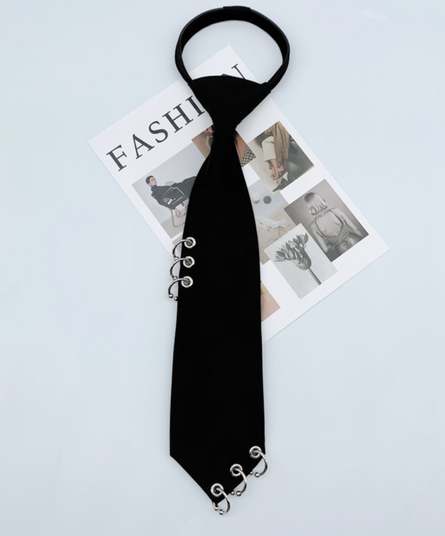 dark hoop decoration necktie EN2350