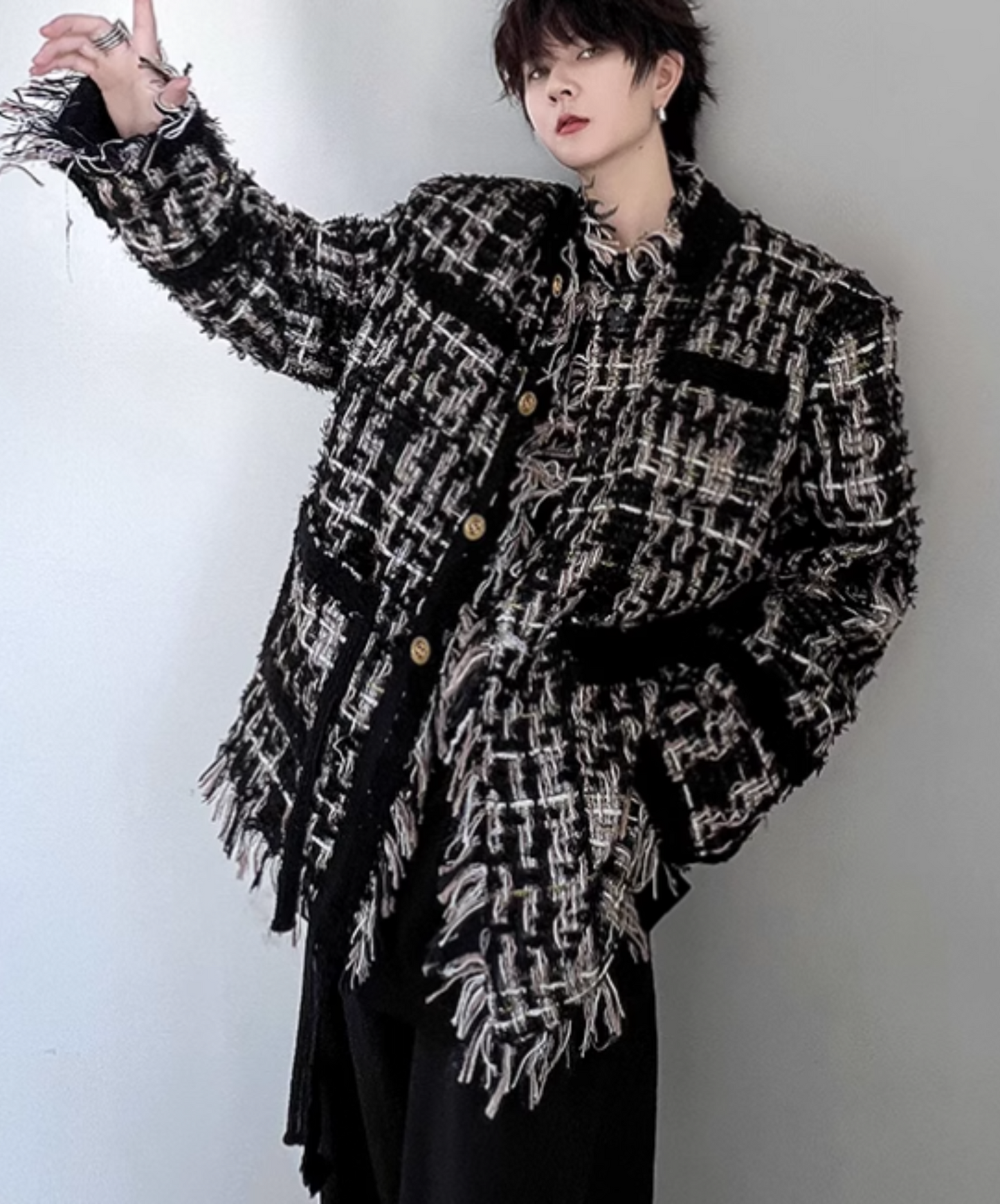 tassel tweed jacket EN1912