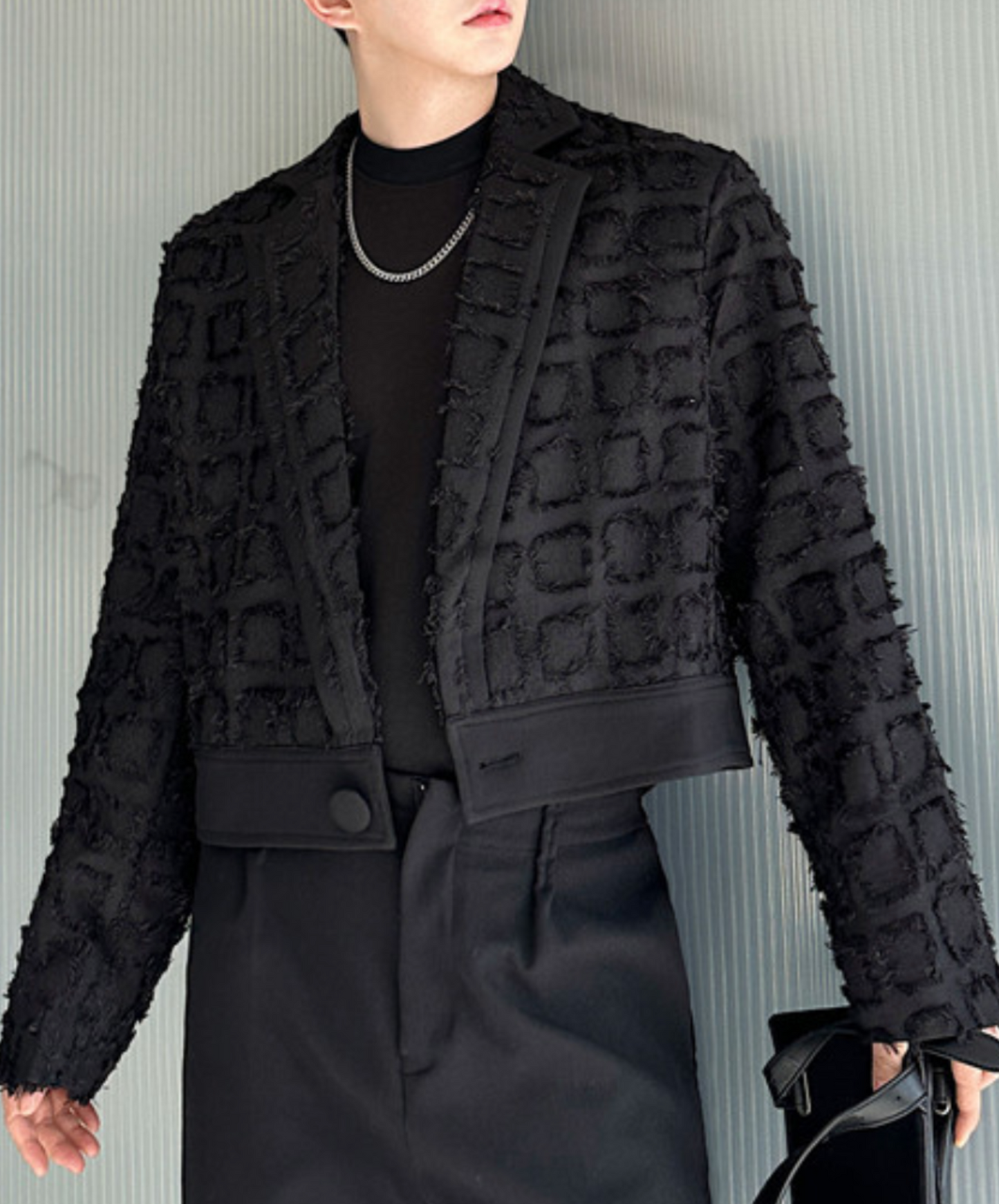 tassel square design jacket EN2023