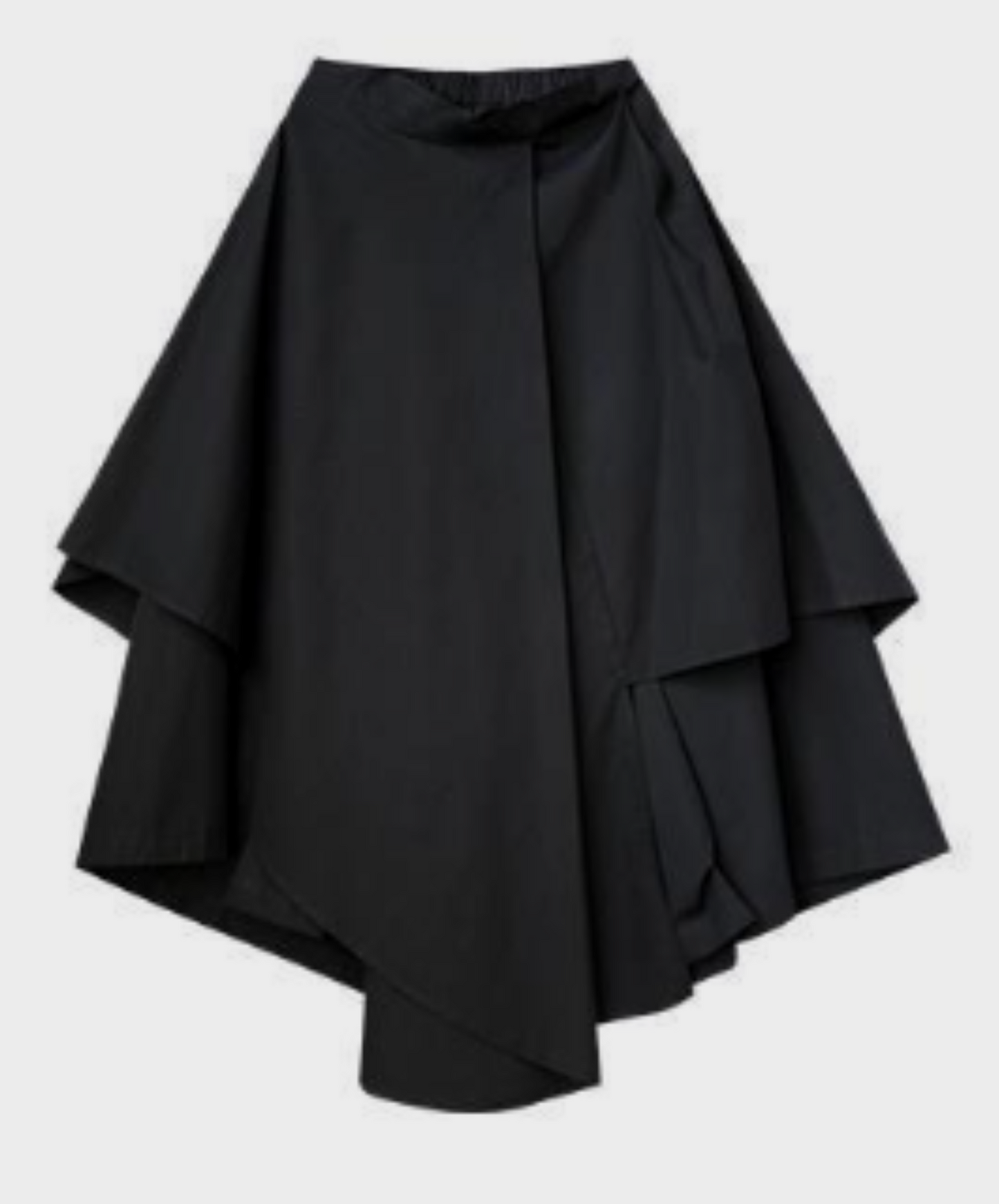 asymmetric high waist with culottes skirt EN1298