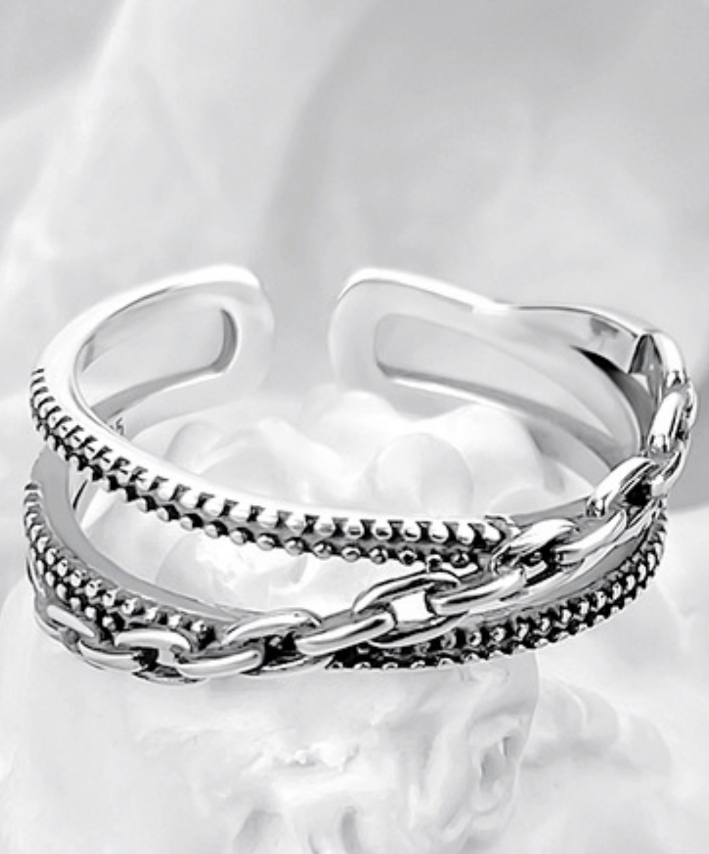 delicate chain free size ring EN2466