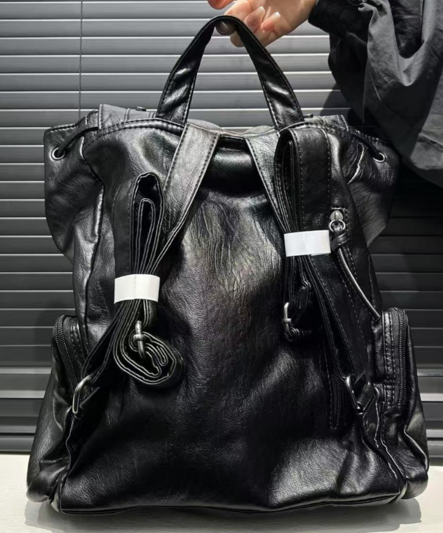 large capacity retro distressed finish bag EN2302