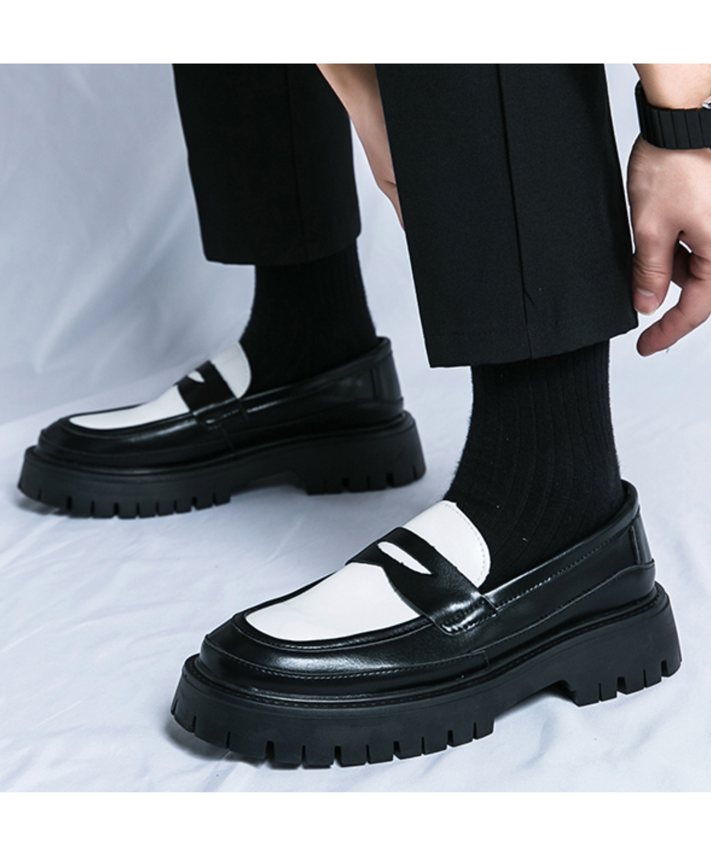 british style high contrast shoes EN2360