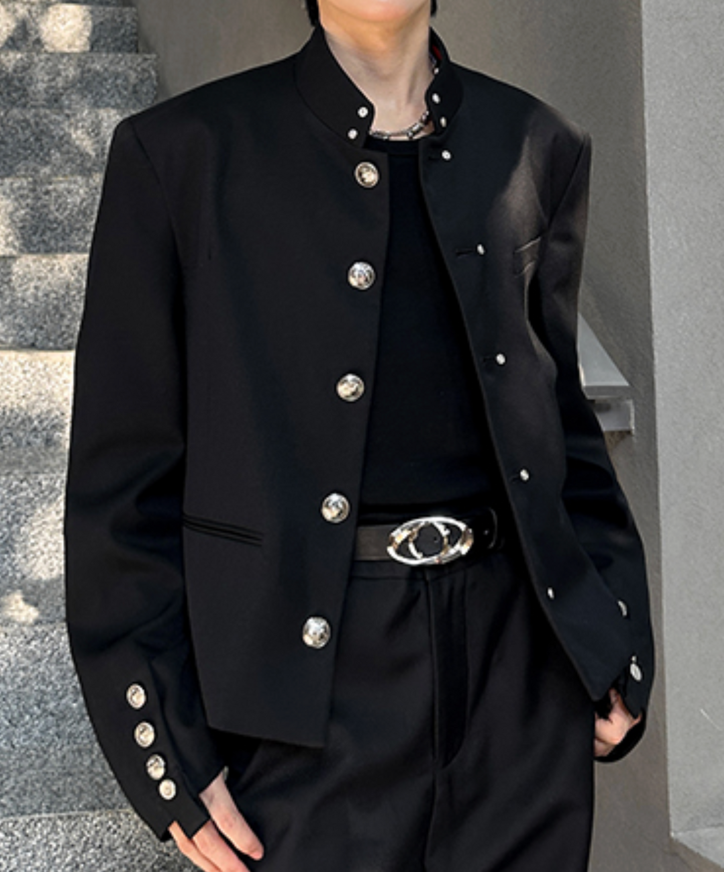 chinese style metal buckle jacket EN2461