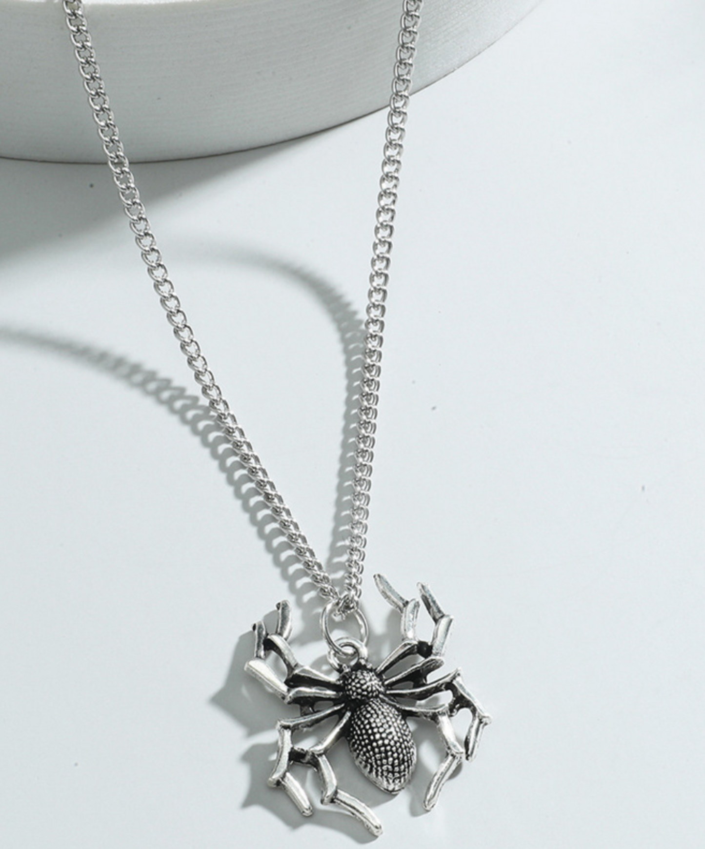 dark gothic spider necklace EN2266