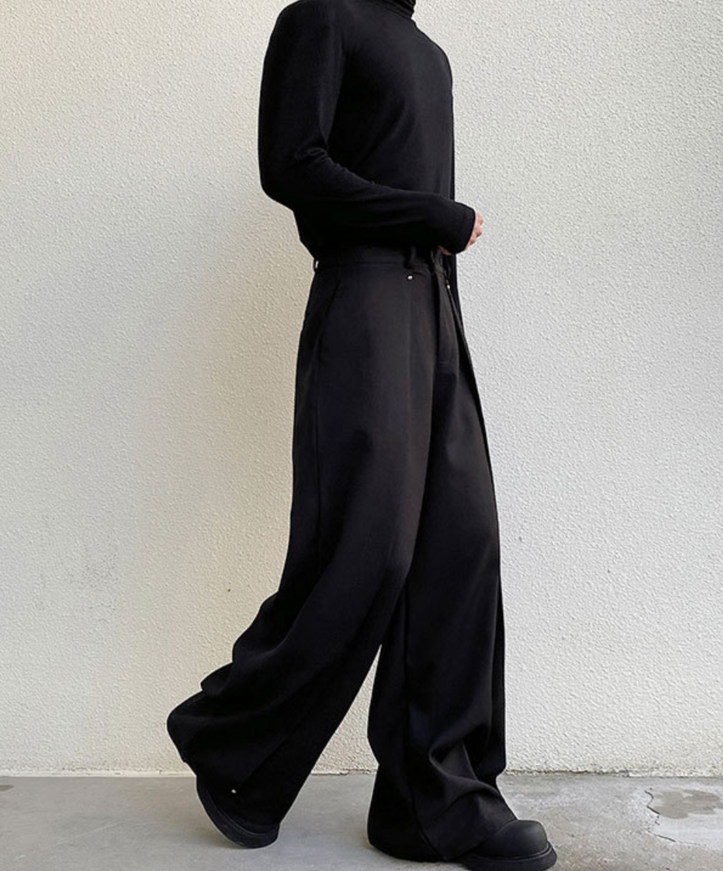 draping multi-piece wide pants EN1586
