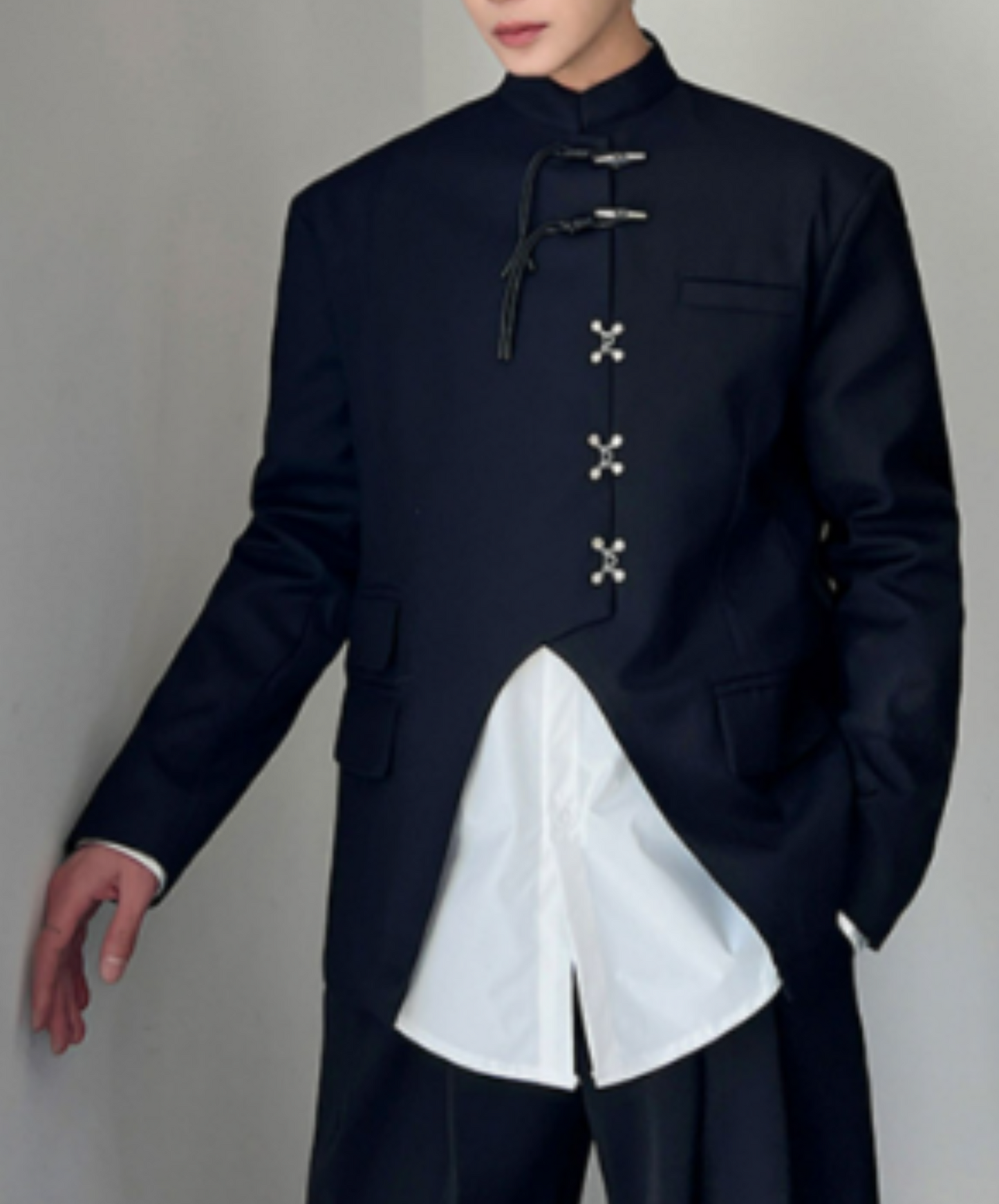 chinese style stand collar jacket EN1280