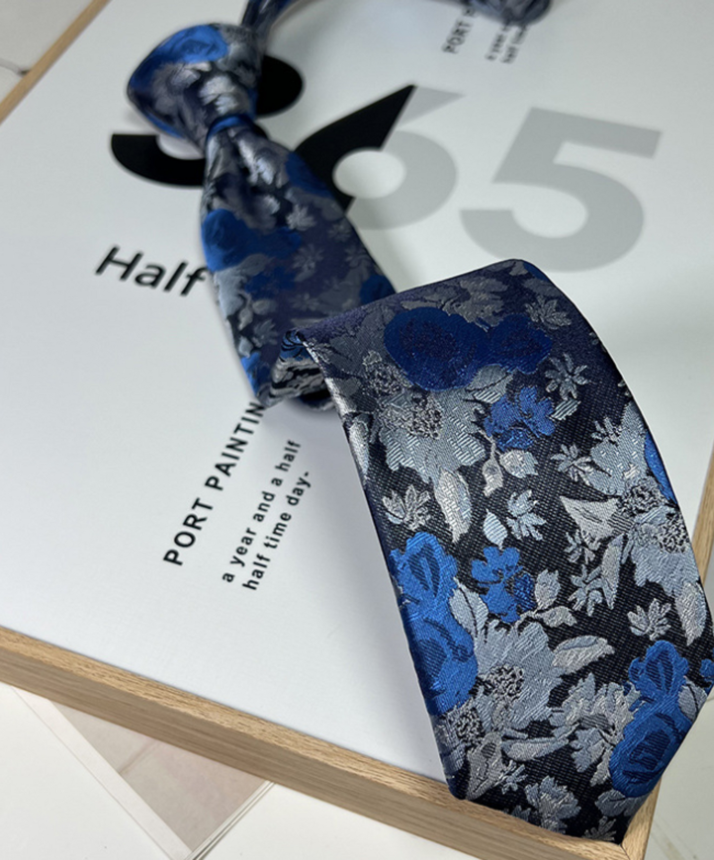 blue rose necktie EN1902