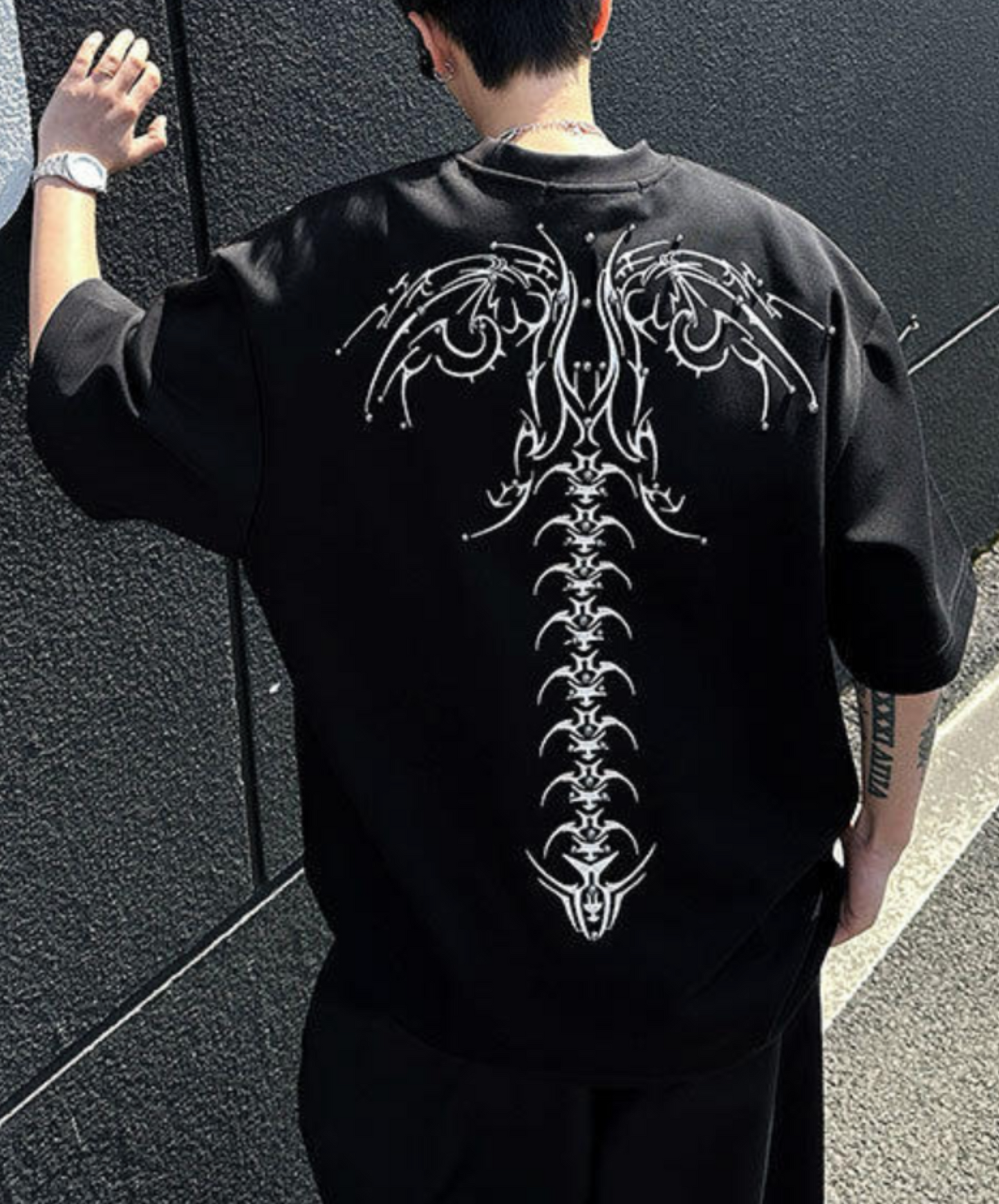 beaded embroidery retro design t-shirt EN2260
