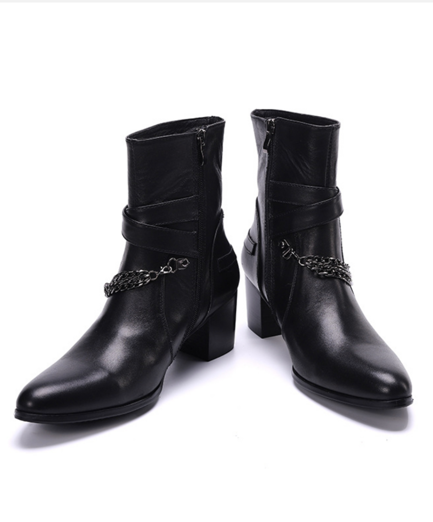 cross belt smooth boots EN2081