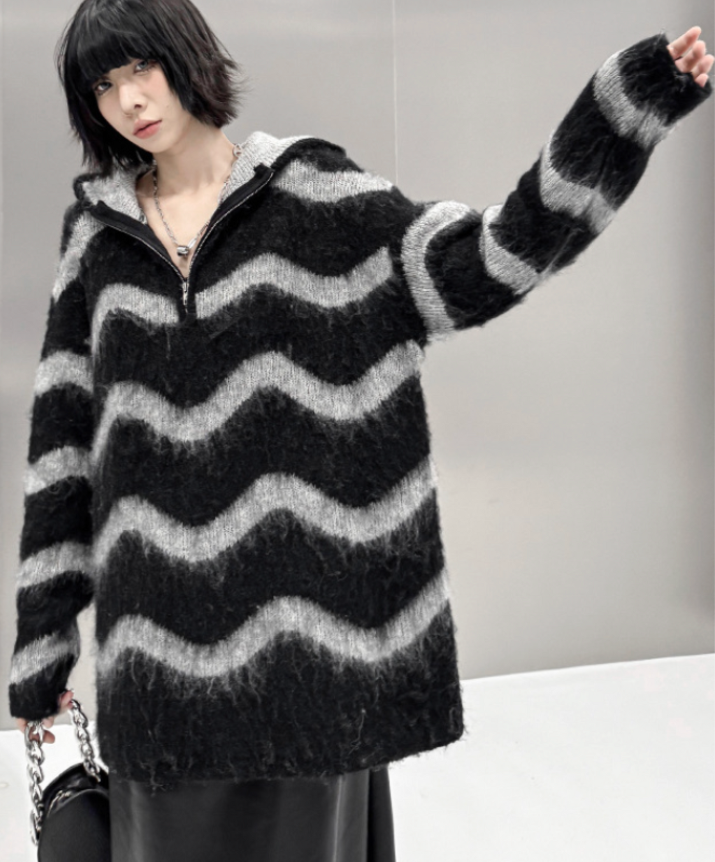 wave stripes sweater EN2468