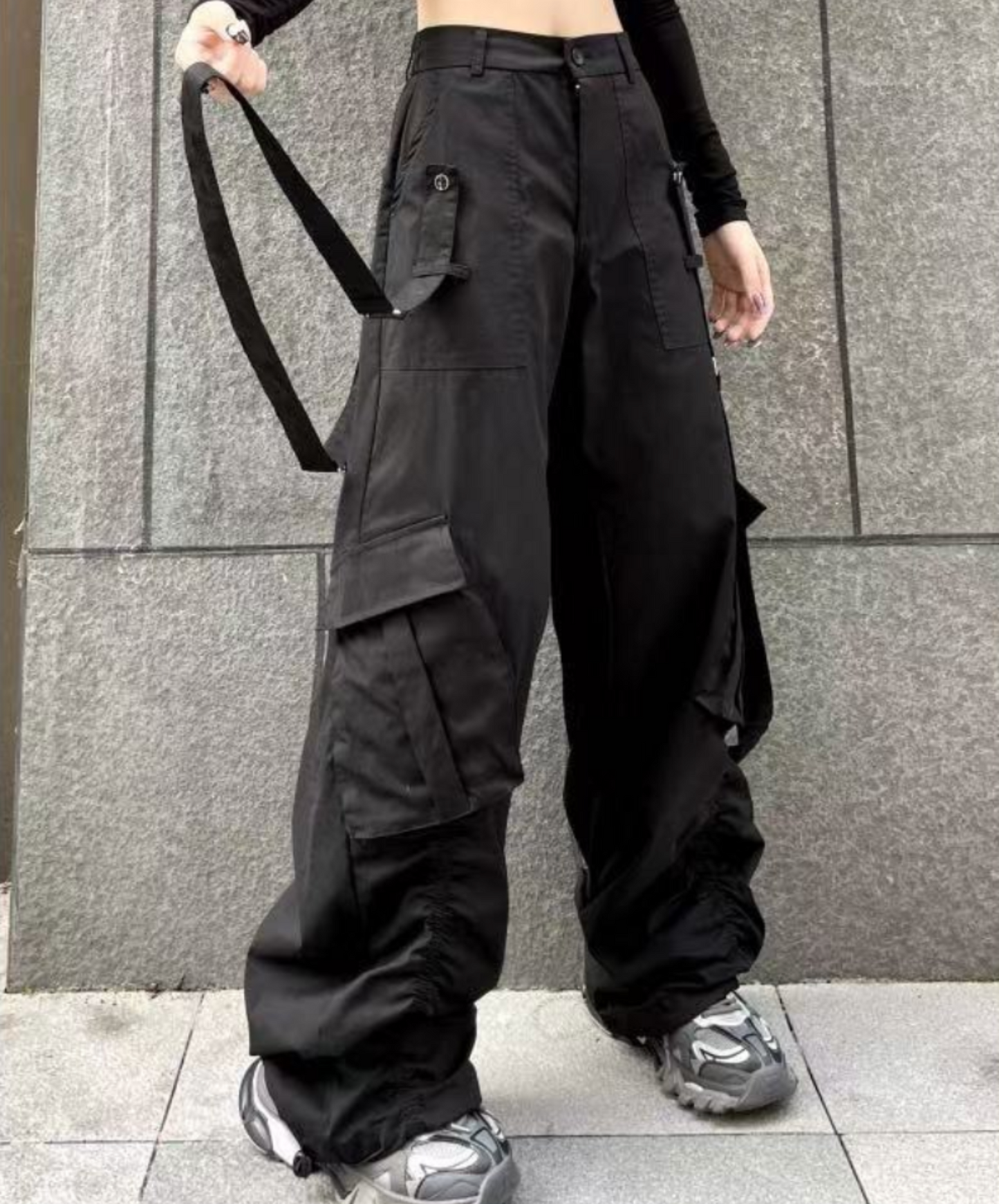 american style long belt casual cargo pants EN2016
