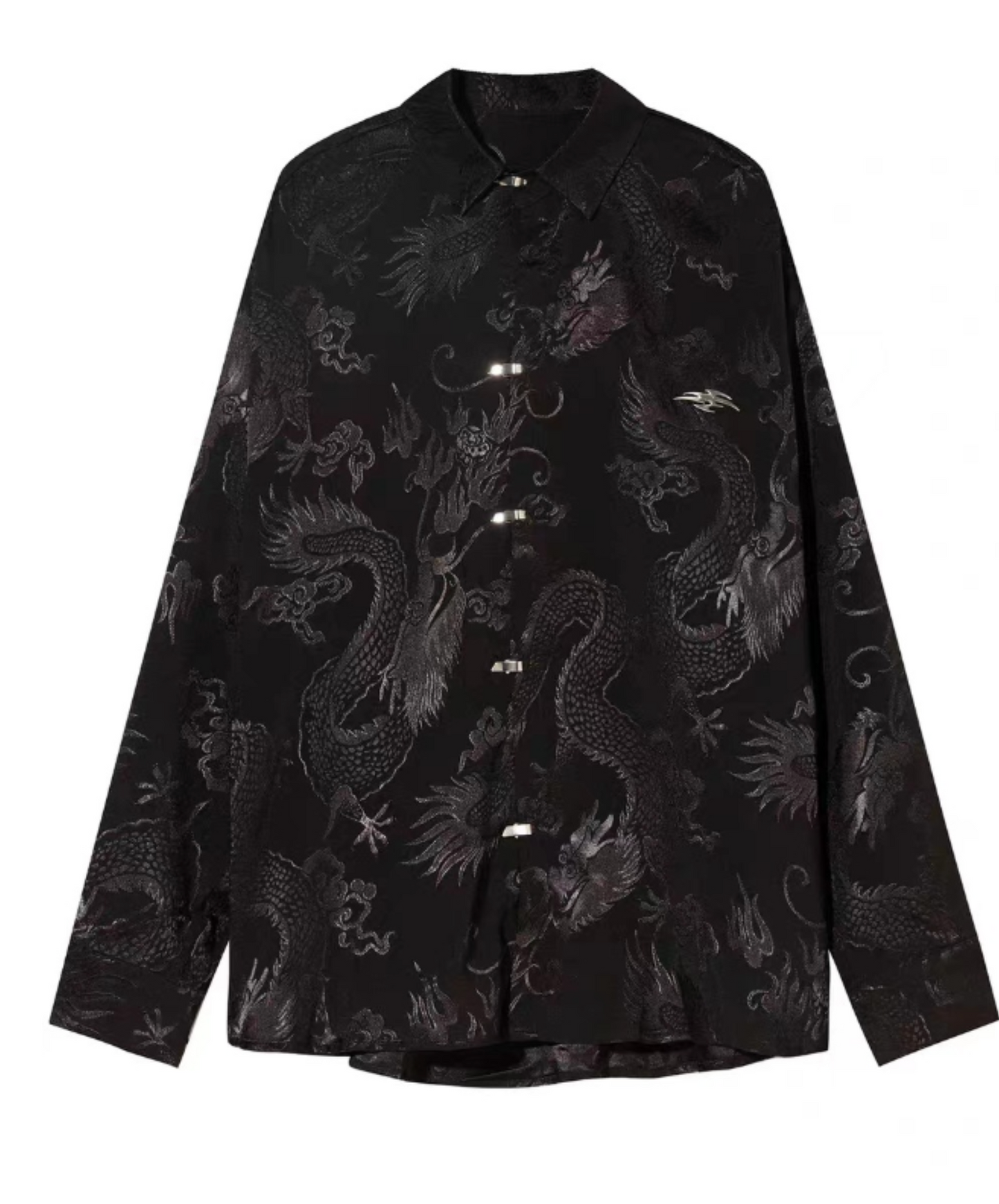 chinese style dragon jacquard shirt EN2440
