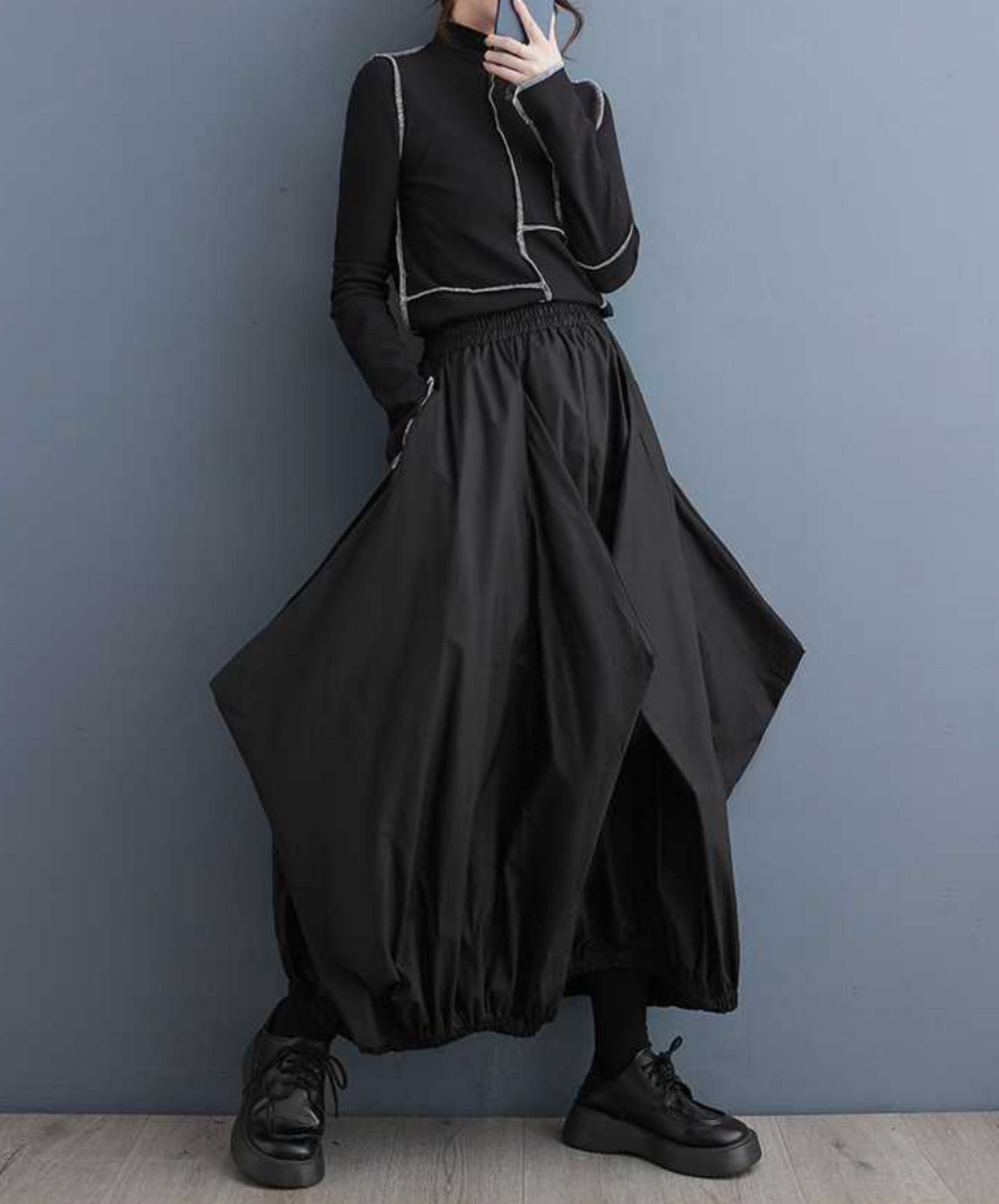 diamond silhouette balloon skirt EN2288