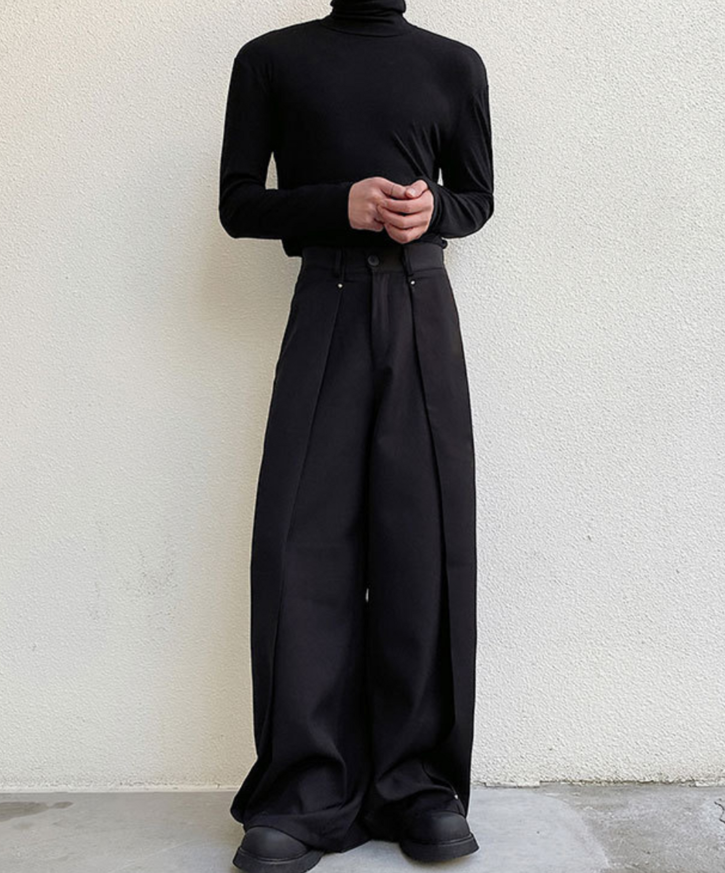 draping multi-piece wide pants EN1586