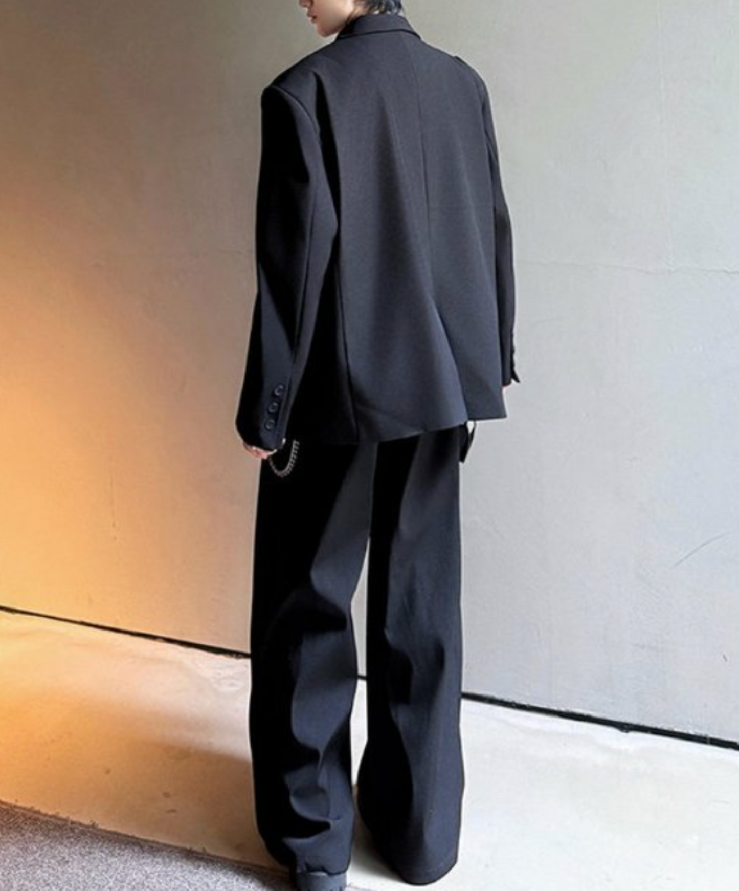 dark smooth texture jacket EN2308