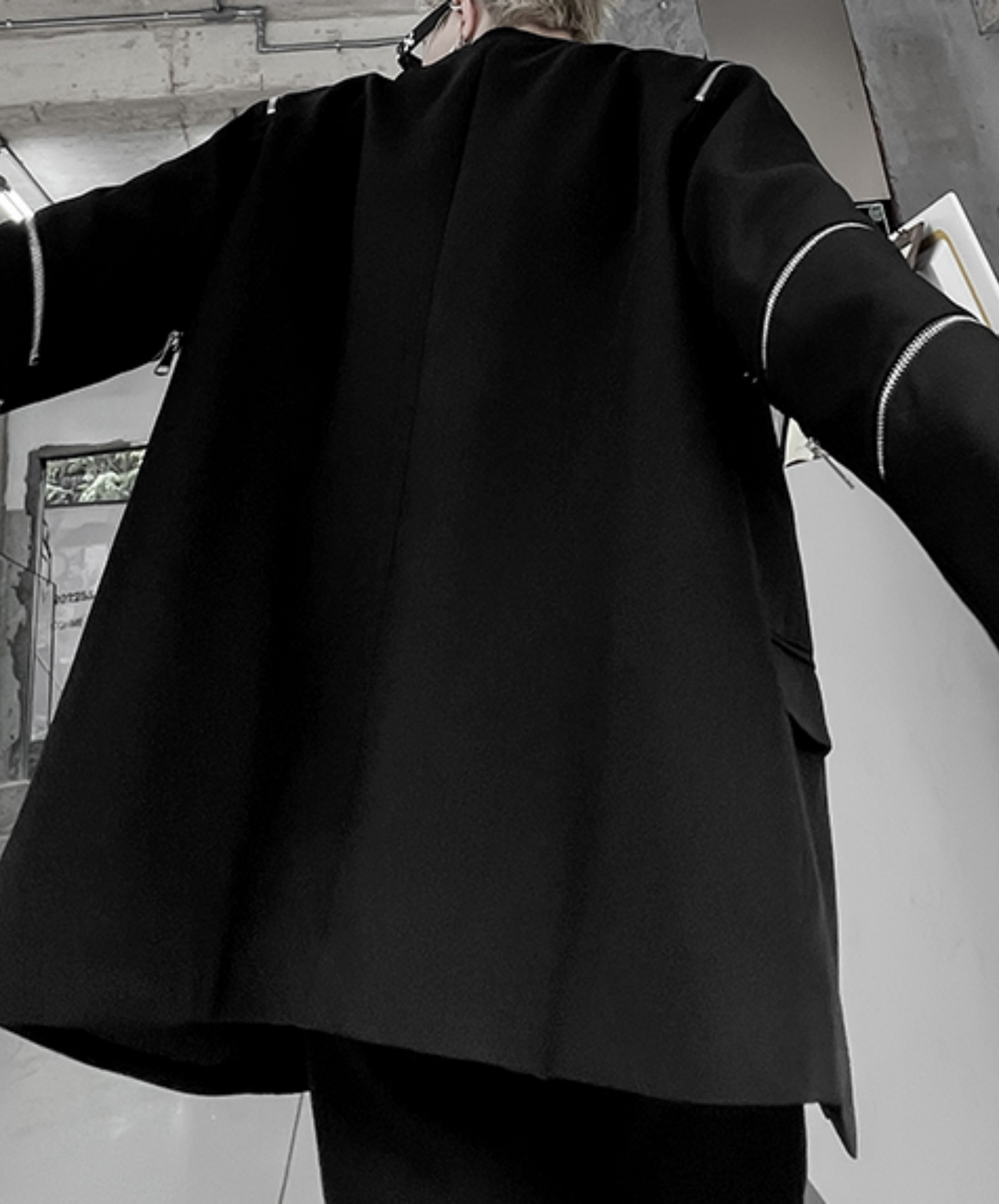 【style65】dark mode outfit set EN1884(jacket + shirt + pants set)