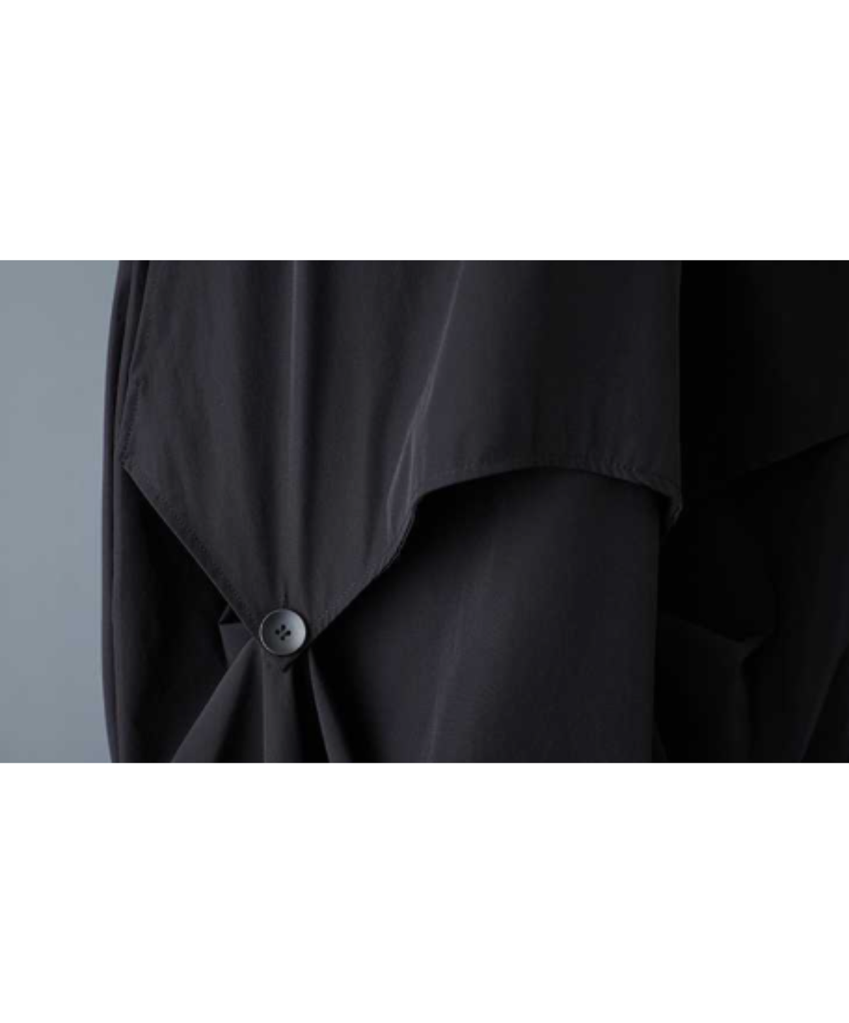 button-fastened balloon drape skirt EN3223