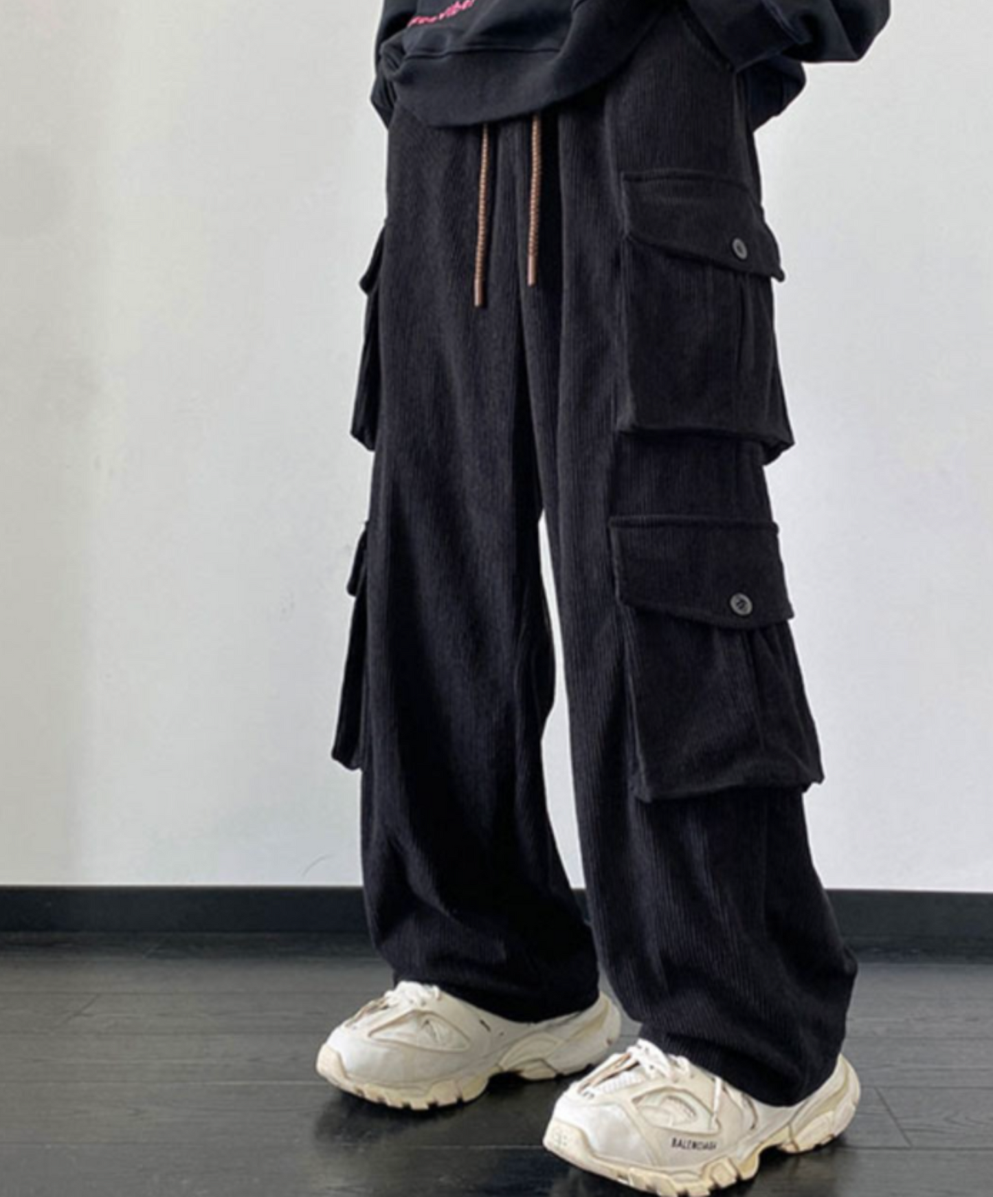 multi-pocket corduroy cargo pants EN2348
