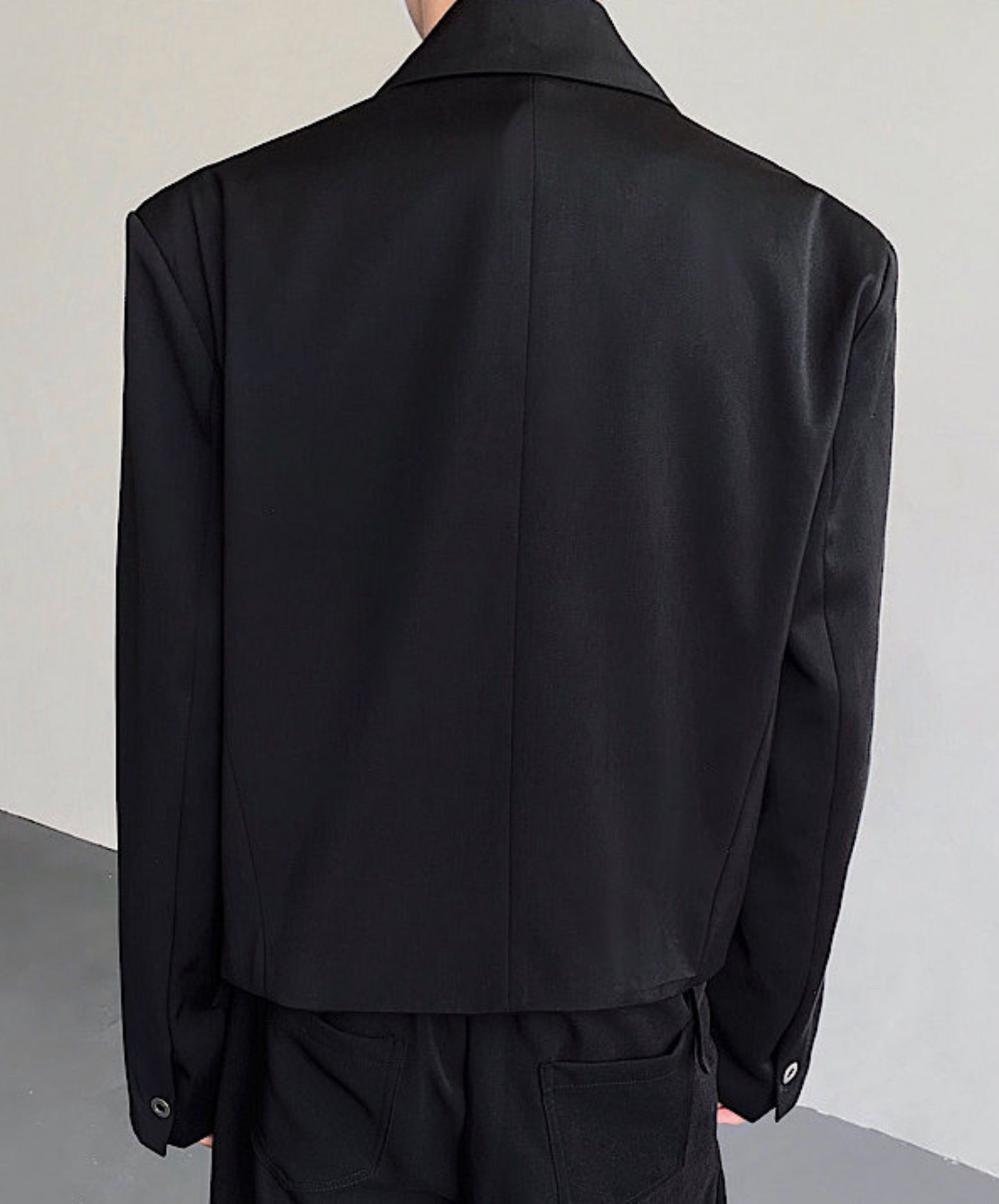 silver buckle loose jacket EN2472