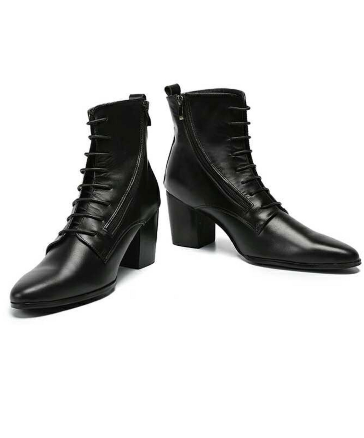 horizontal lace up boots EN2083