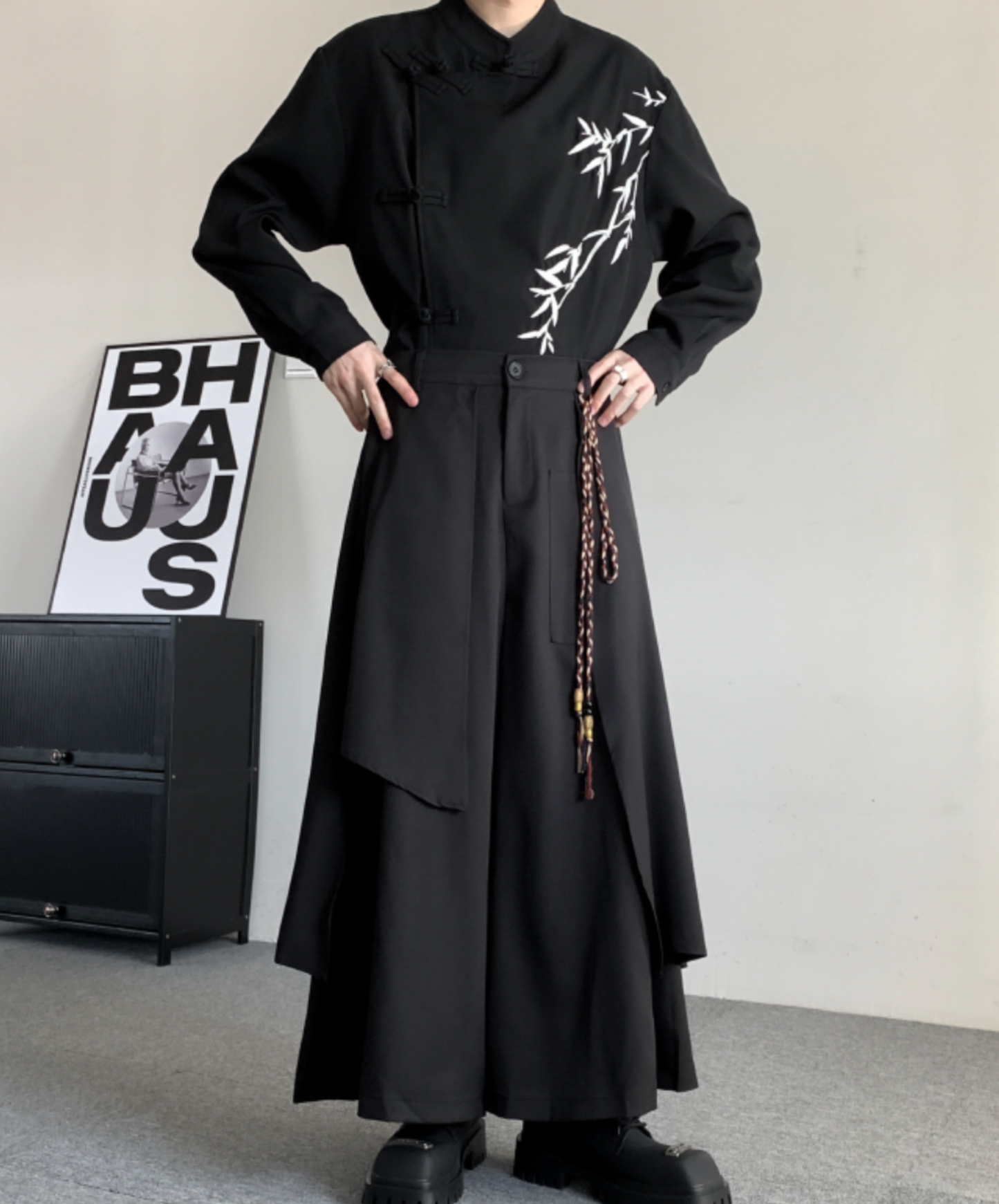 chinese style retro culottes long pants EN1517