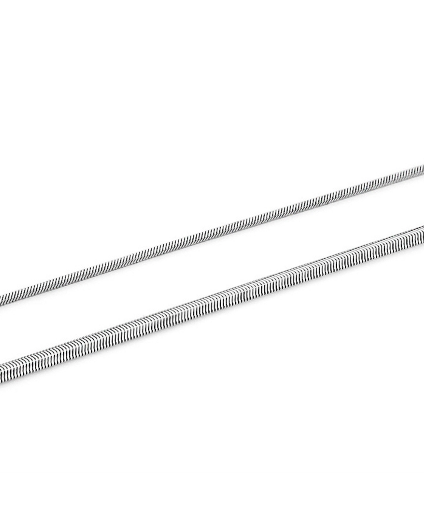 simple titanium snake bone necklace EN1593