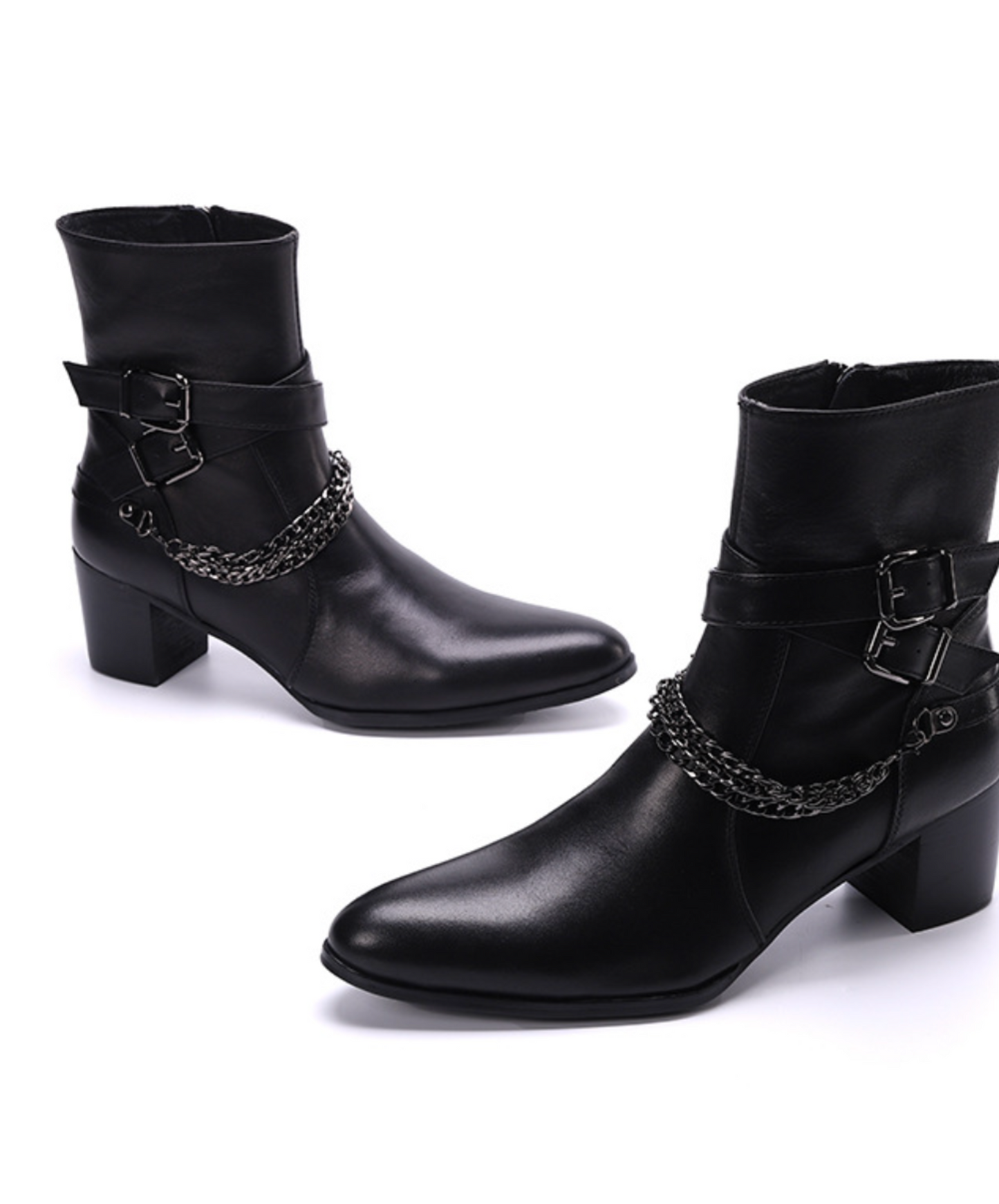 cross belt smooth boots EN2081