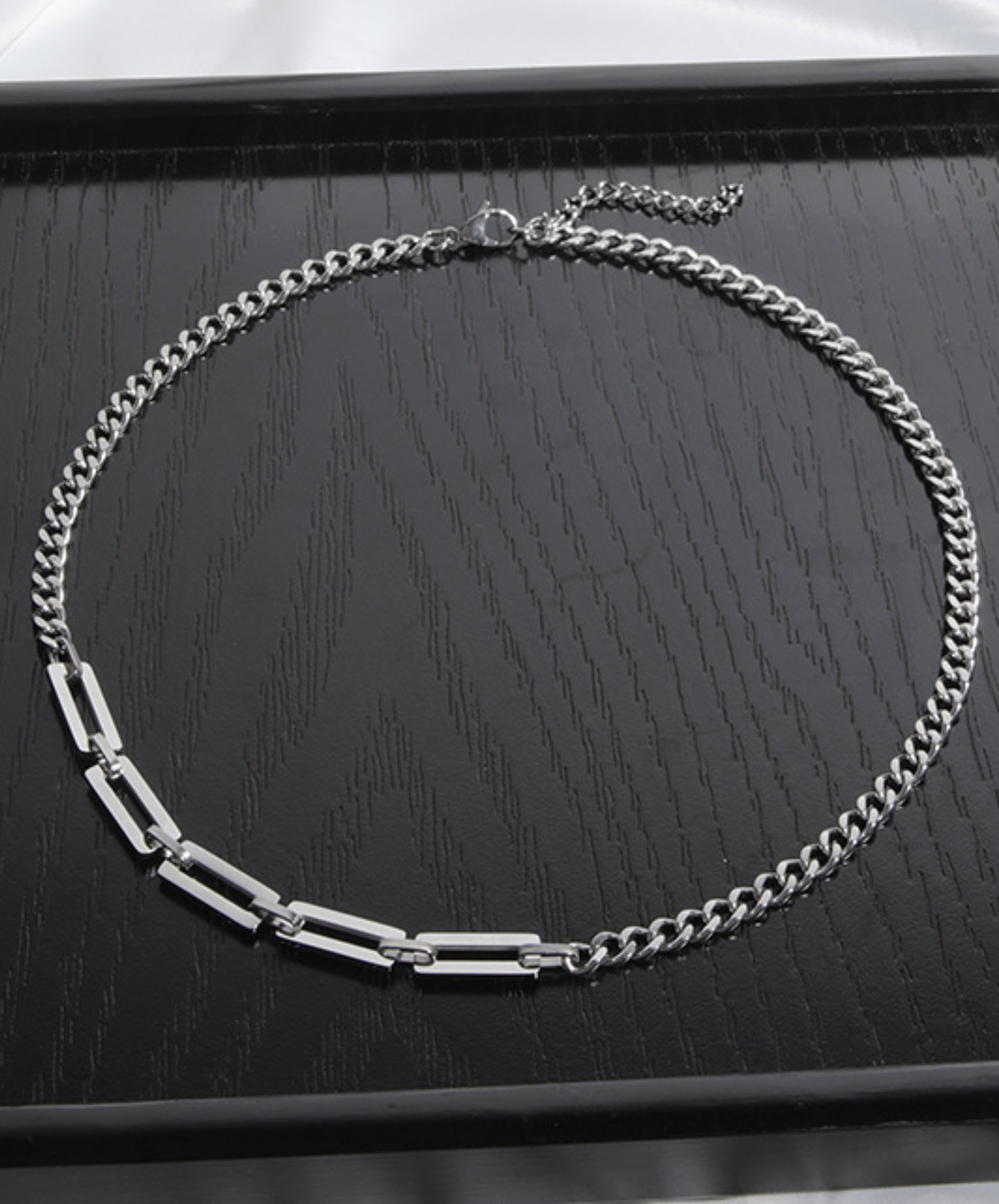 simple square chain necklace EN2741