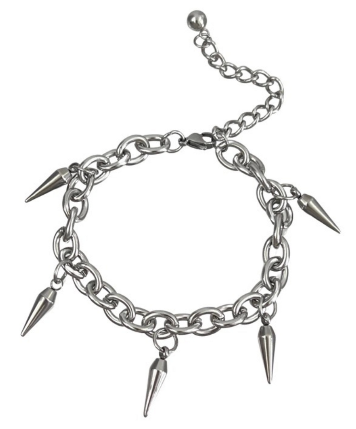 pointed rivet chain bracelet EN2661