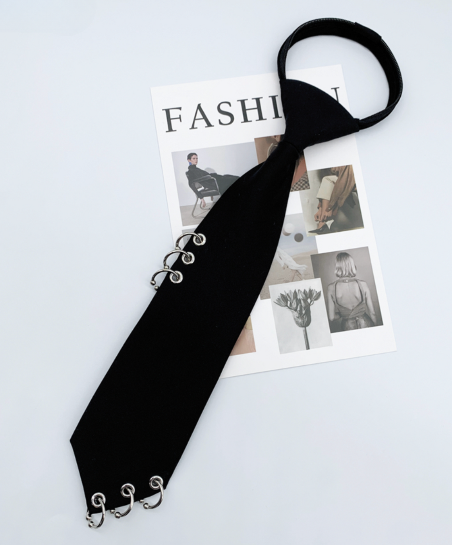 dark hoop decoration necktie EN2350