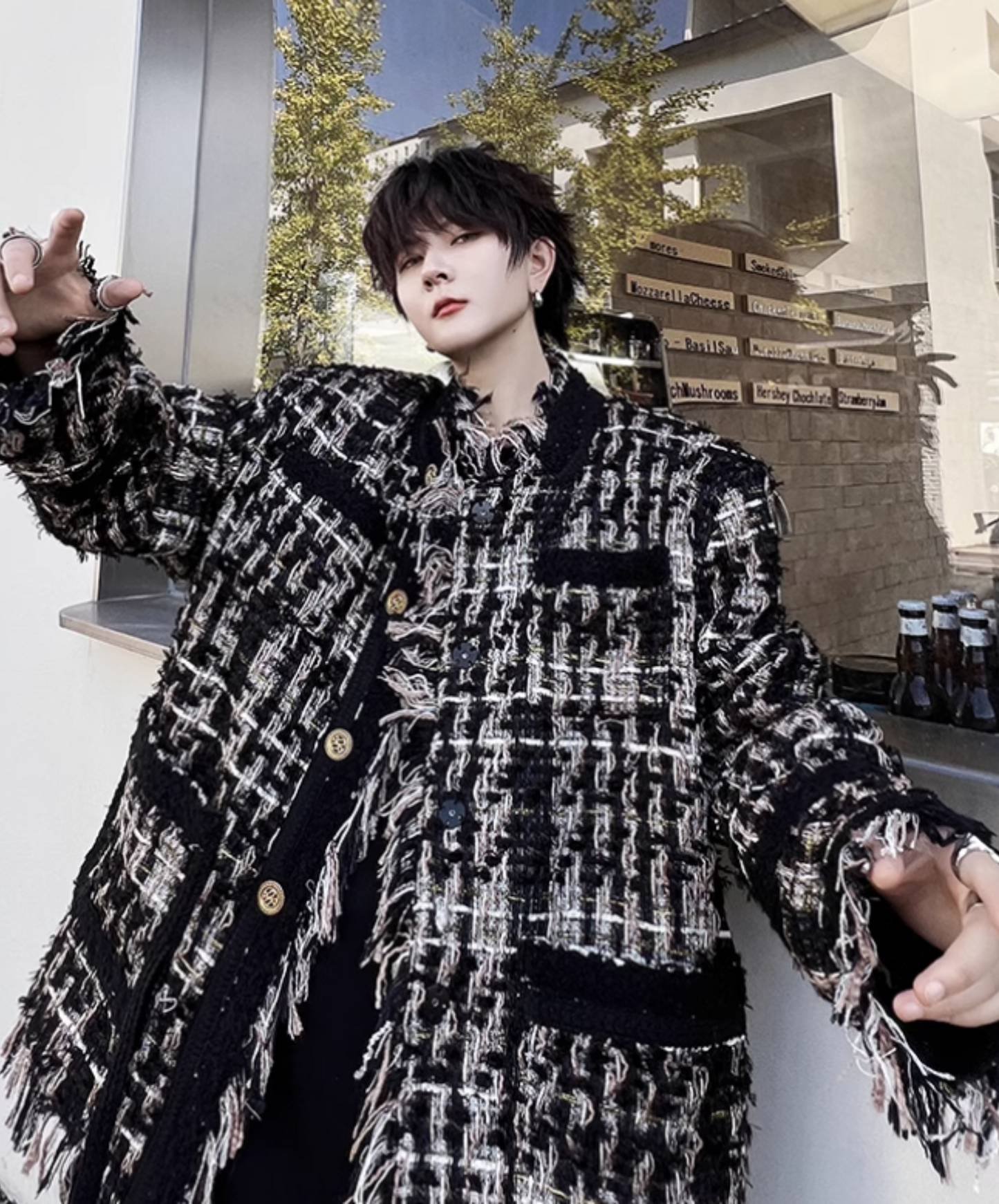 tassel tweed jacket EN1912