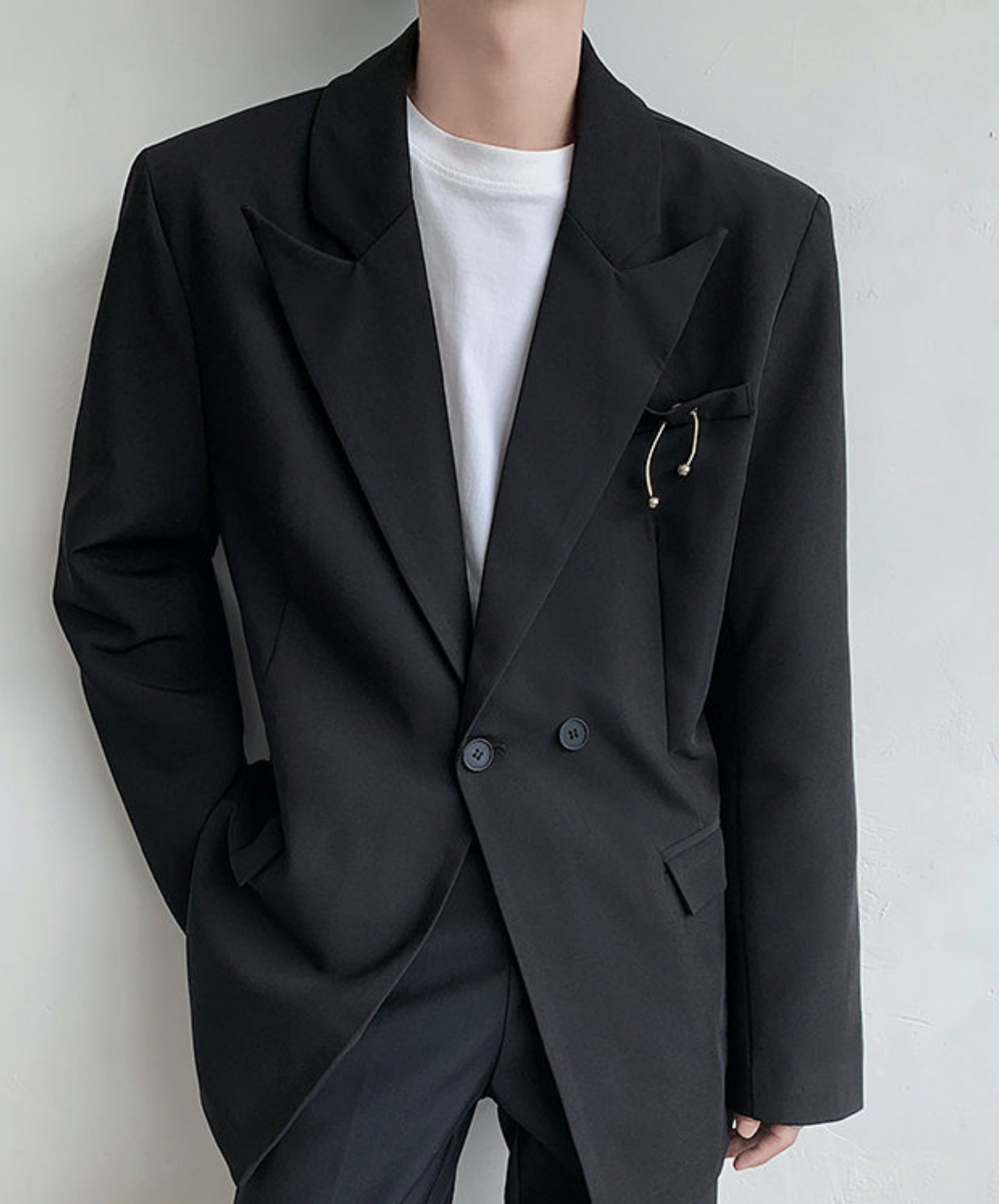 sharp lapel collar jacket EN2367