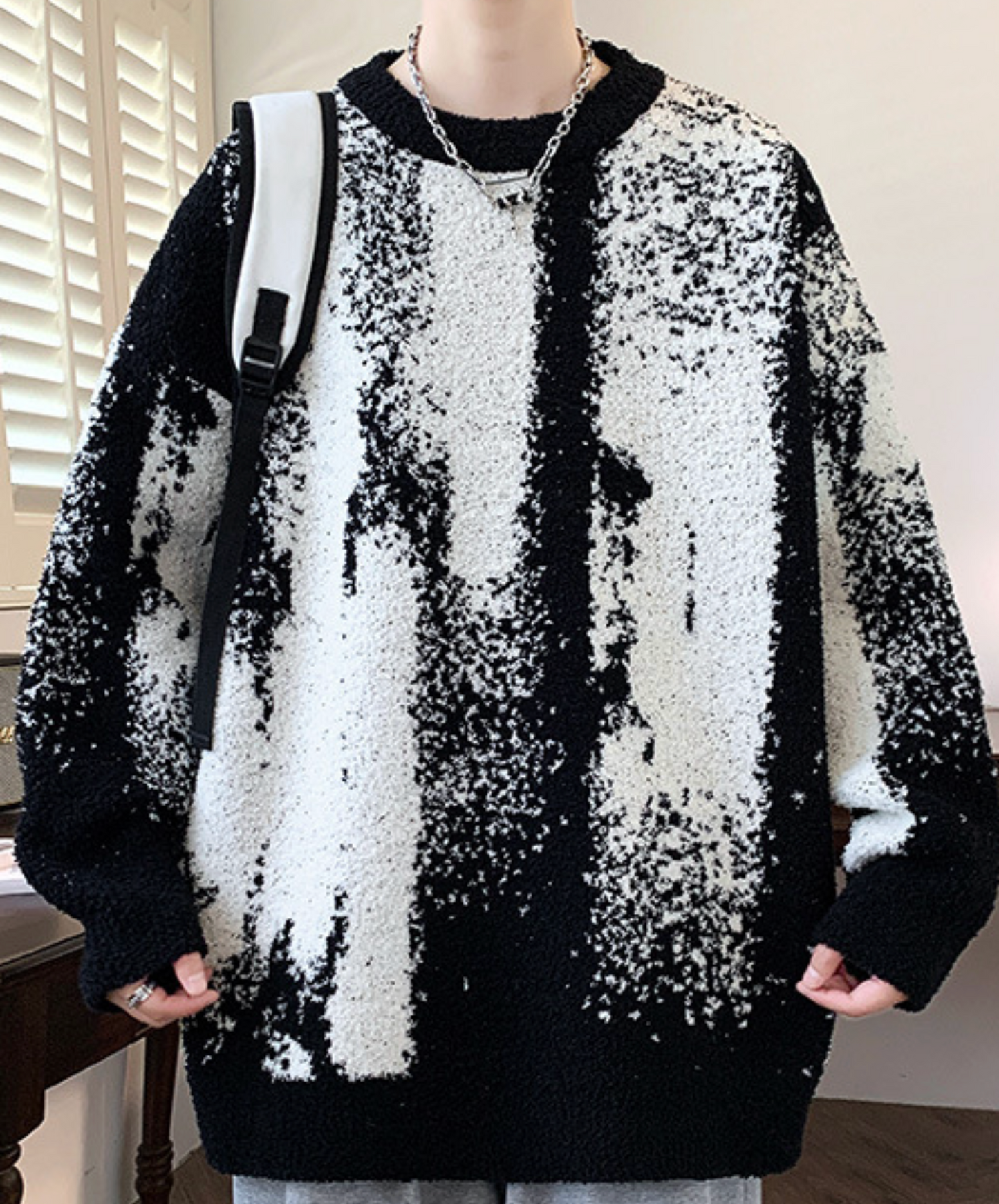 soft gradation sweater EN2497