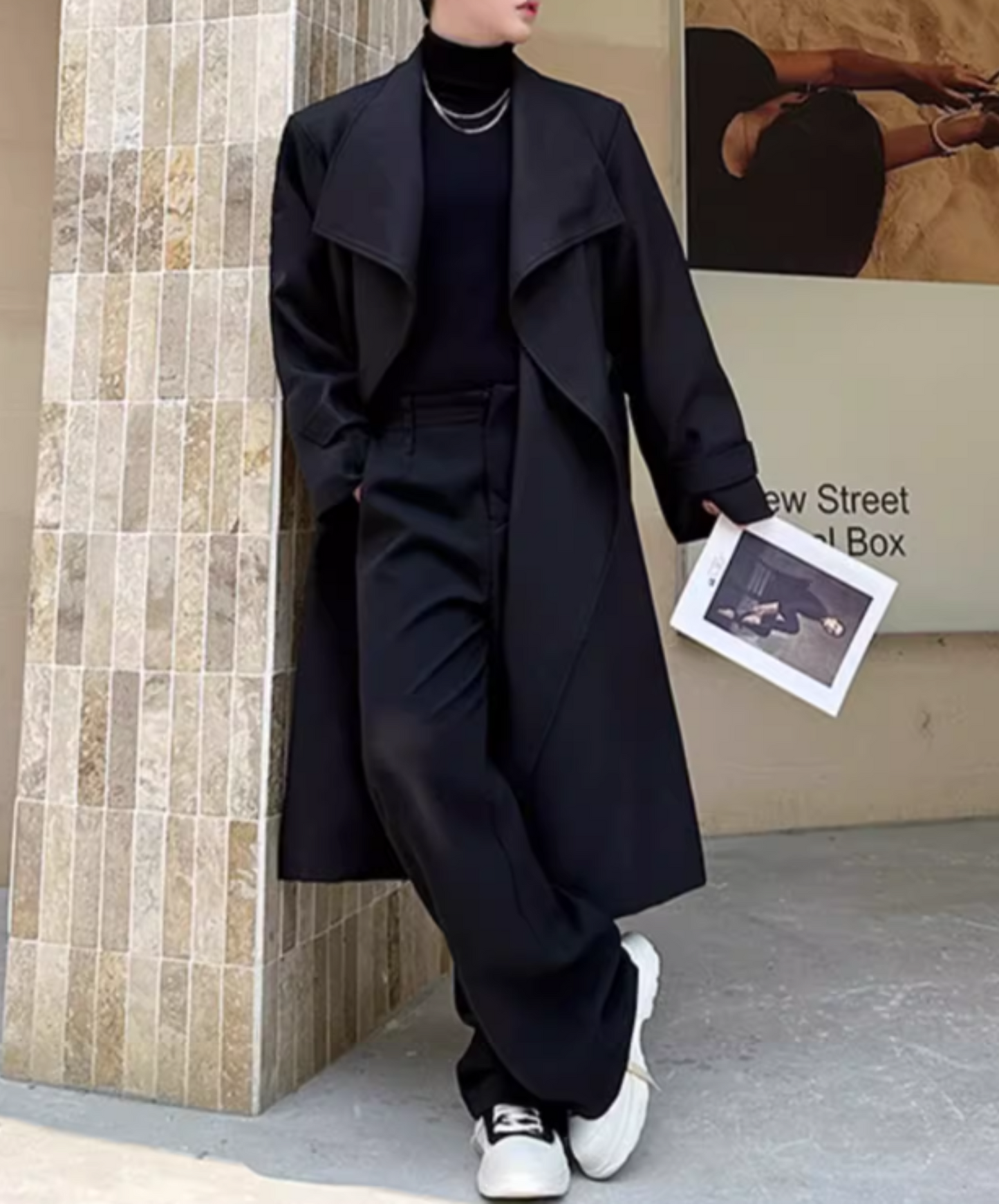 dark big collar coat EN1871
