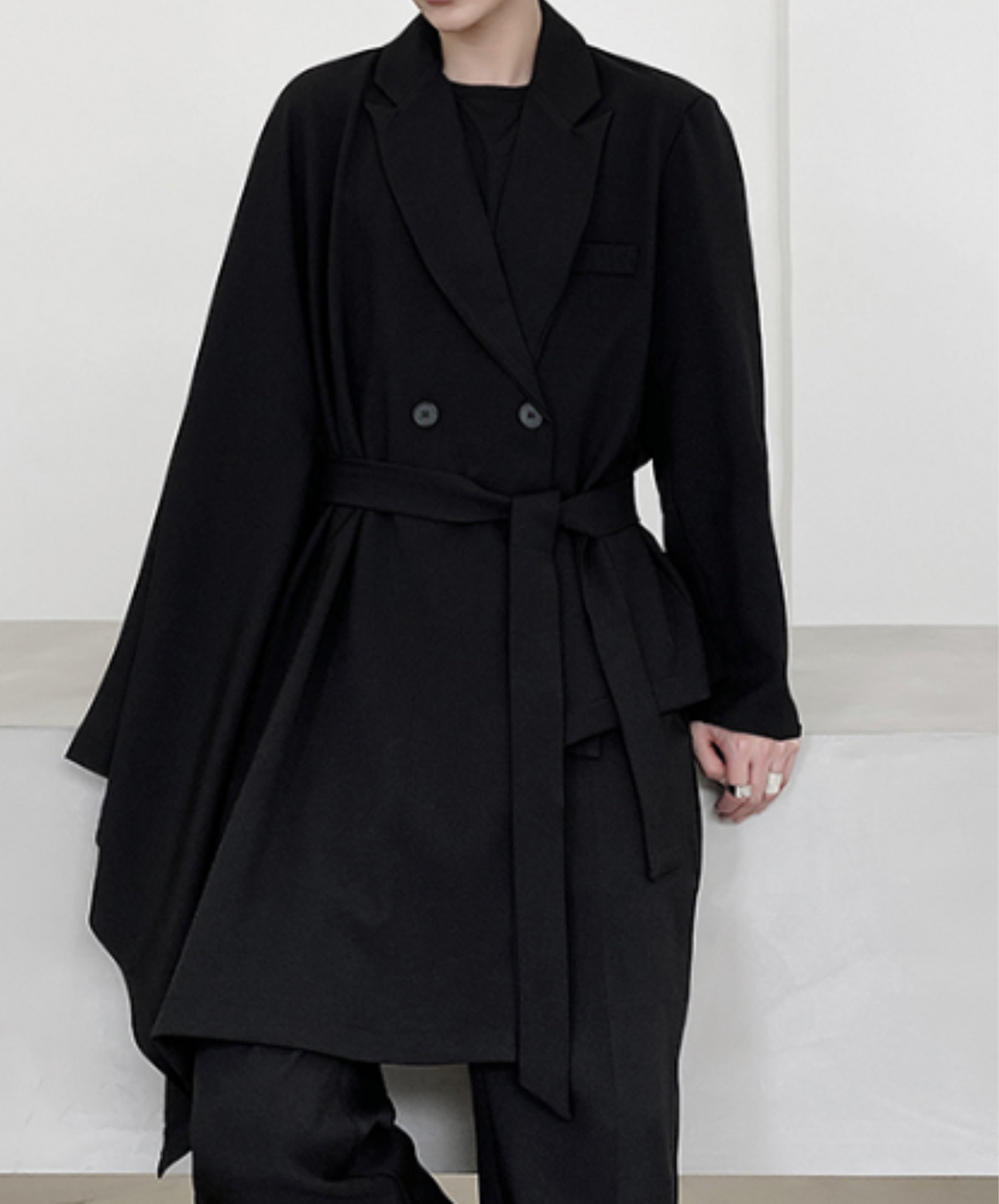 【style67】dark mode outfit set EN1891(jacket + shirt + skirt set)