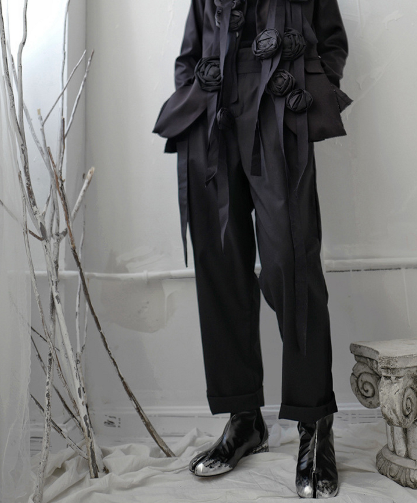 dark high waist pants EN1073