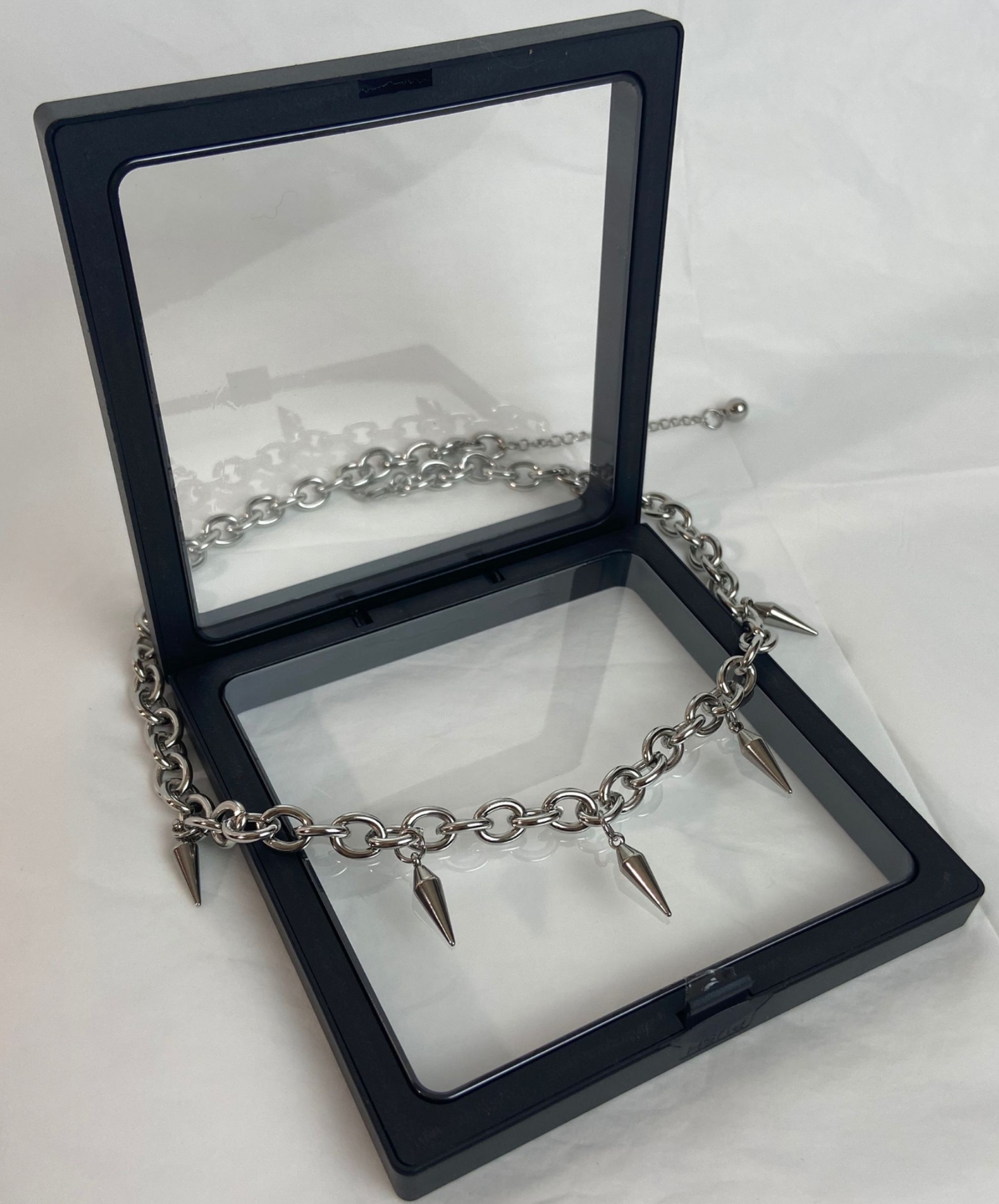 fringe rivet titanium necklace EN1783