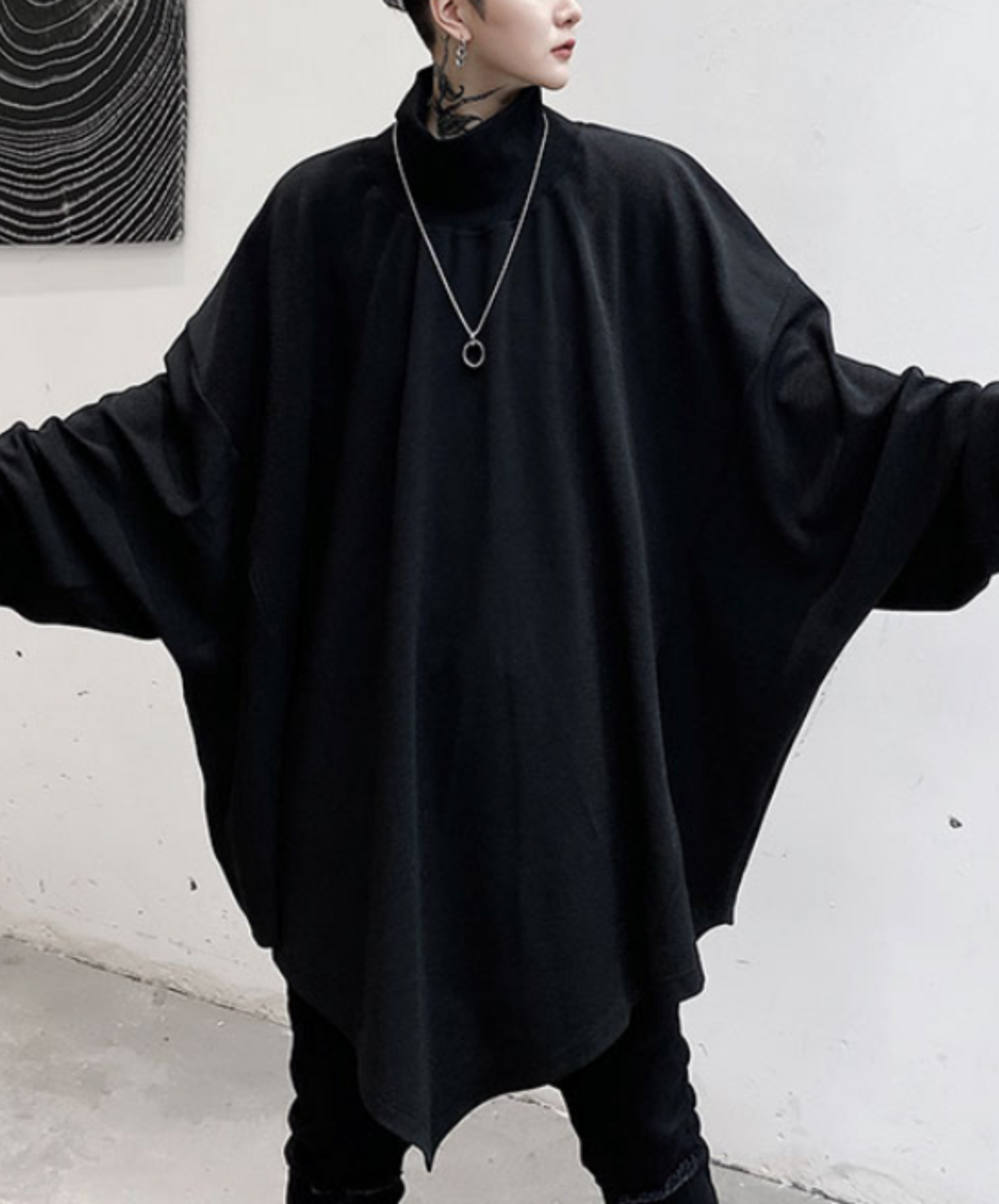 【style26】dark mode outfit set EN983( sweatshirts + skirt set)