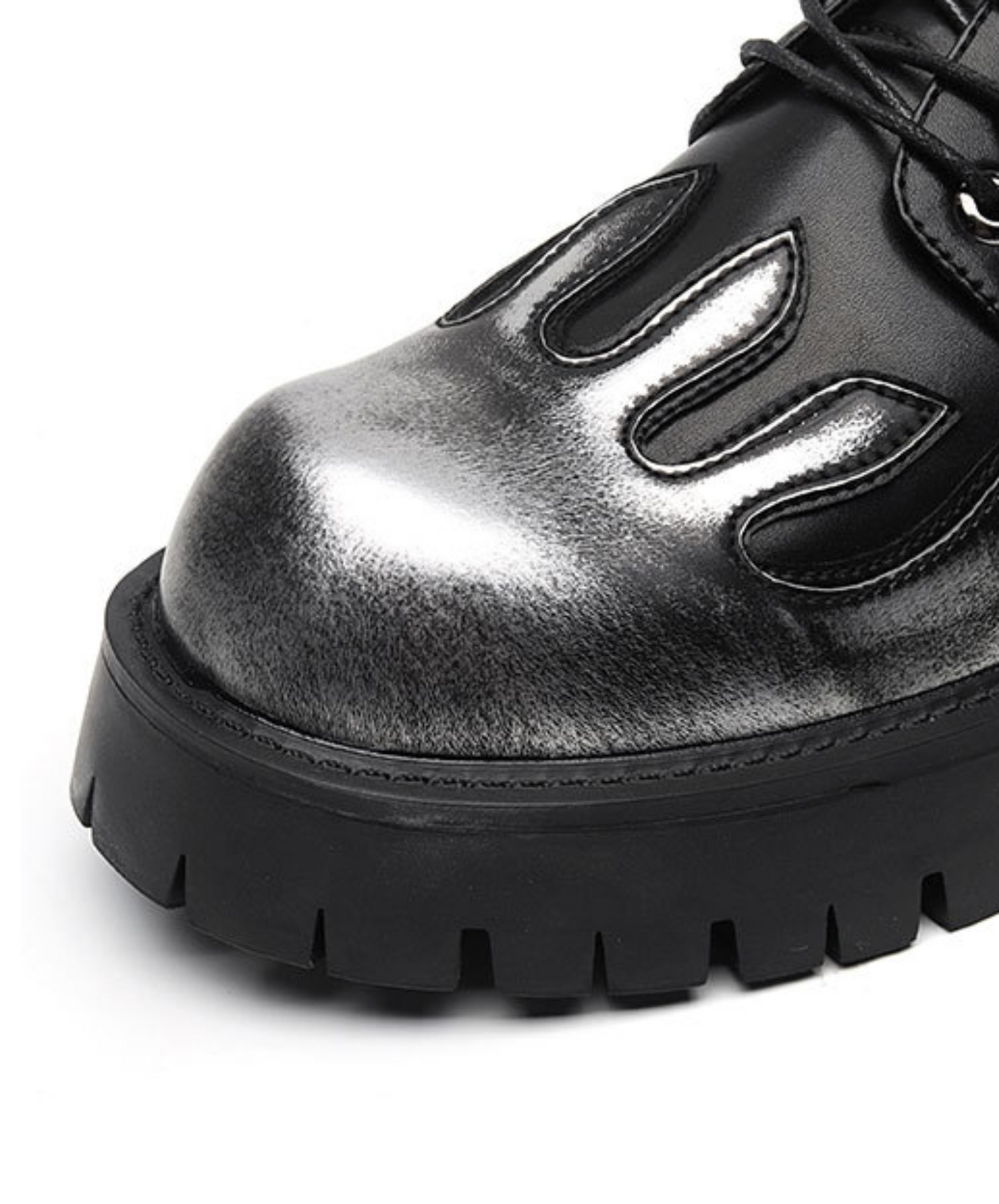 heat haze design lace-up shoes EN2379
