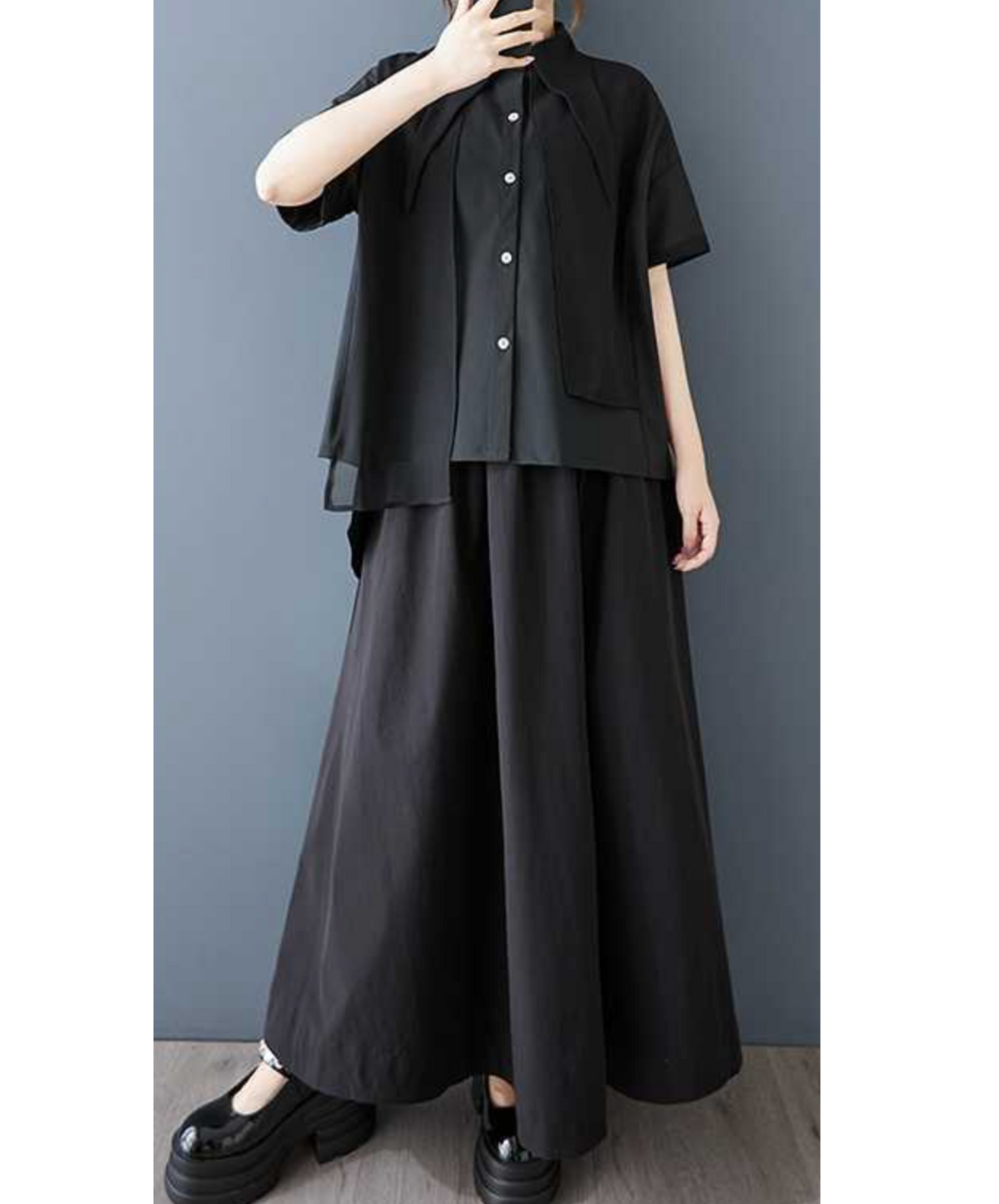 special collar design short sleeves shirt EN2277