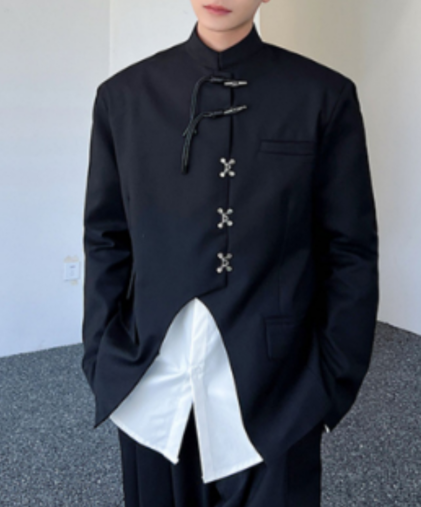 chinese style stand collar jacket EN1280