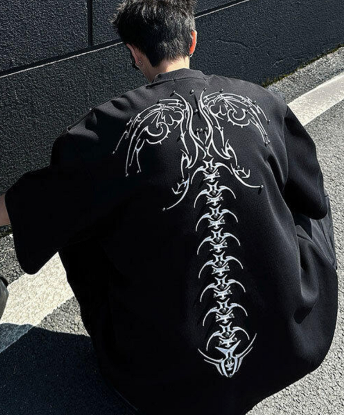beaded embroidery retro design t-shirt EN2260