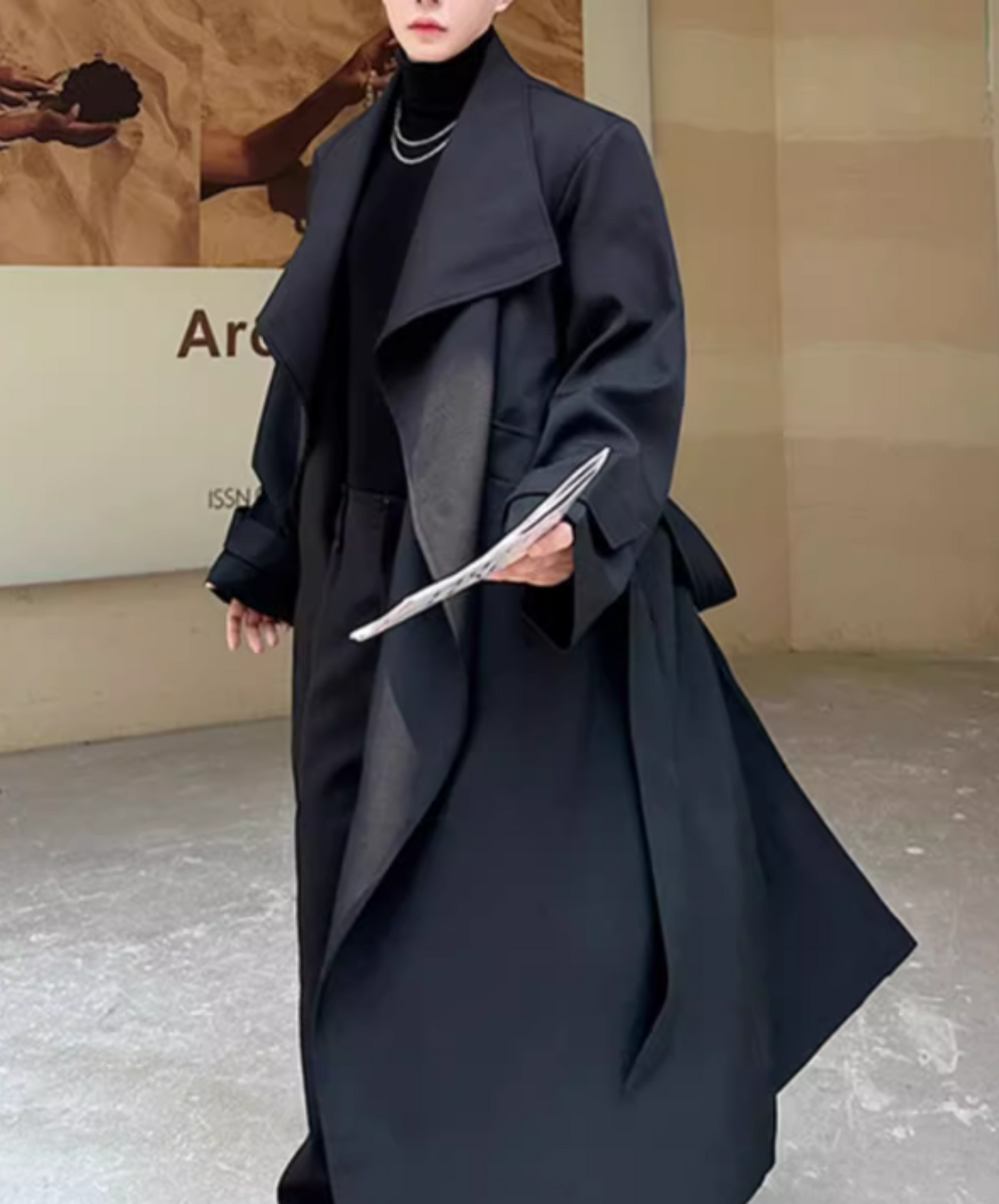 dark big collar coat EN1871