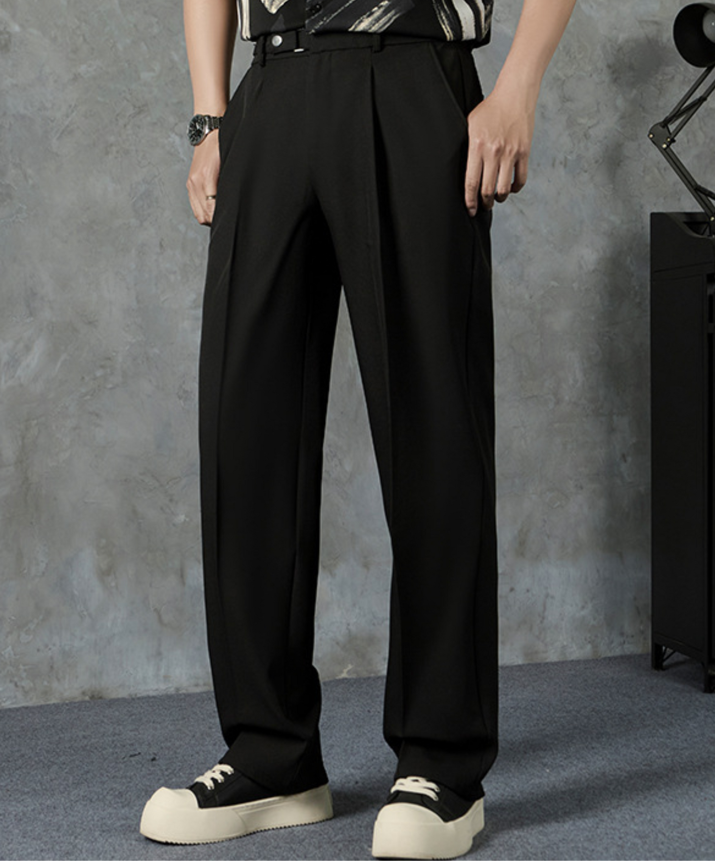loose fit neat style pants EN2381