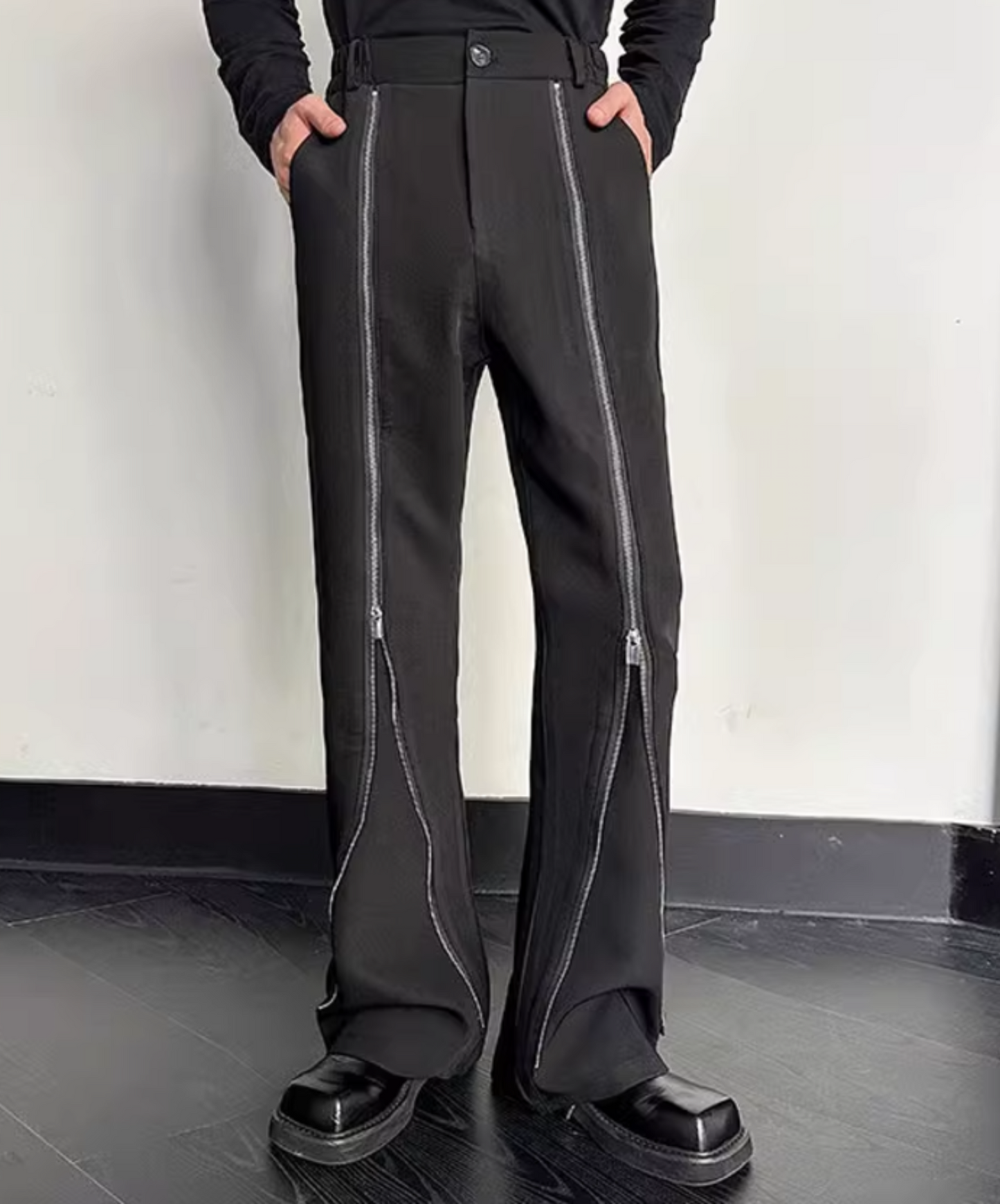 zip slacks pants EN1878