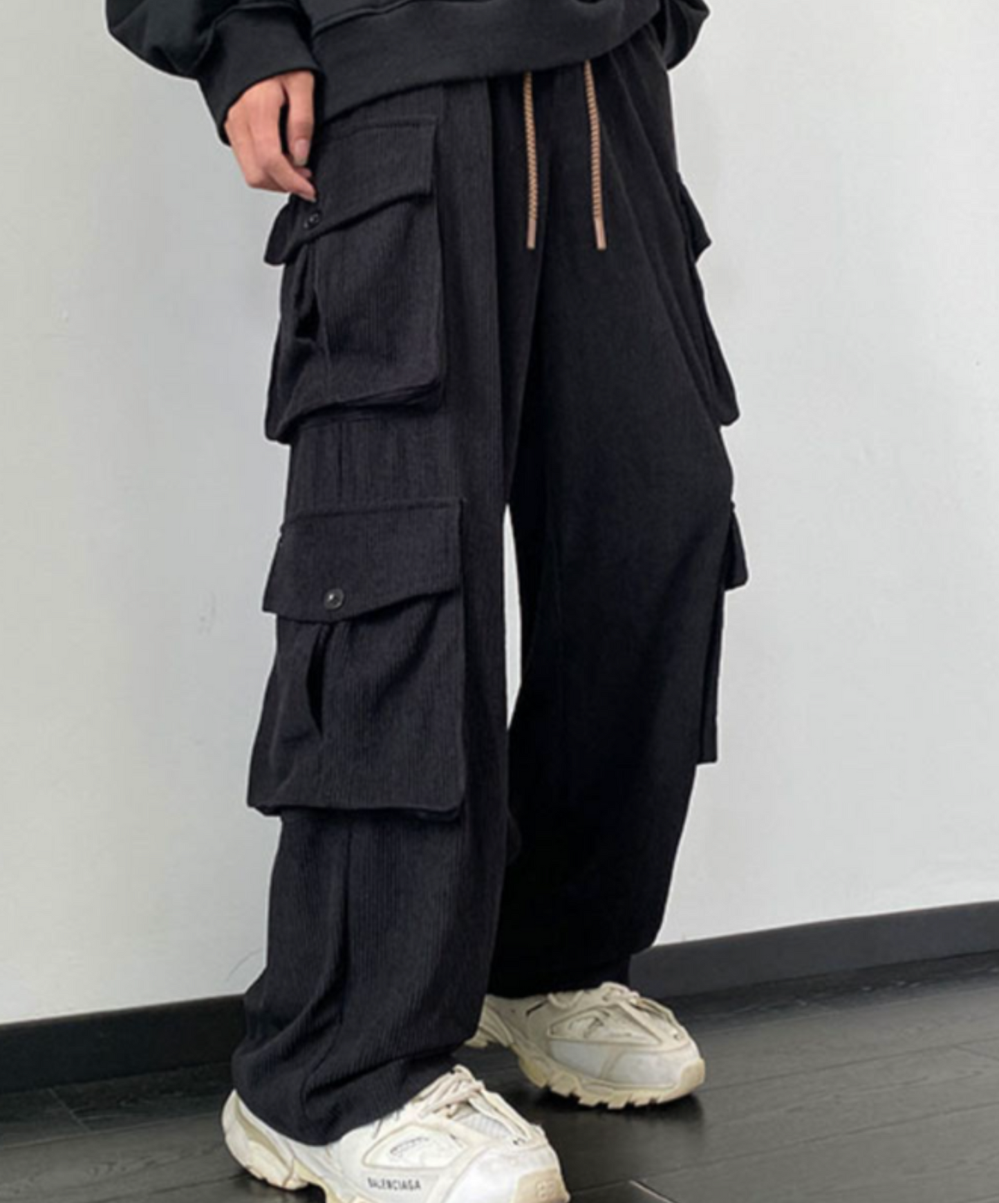 multi-pocket corduroy cargo pants EN2348