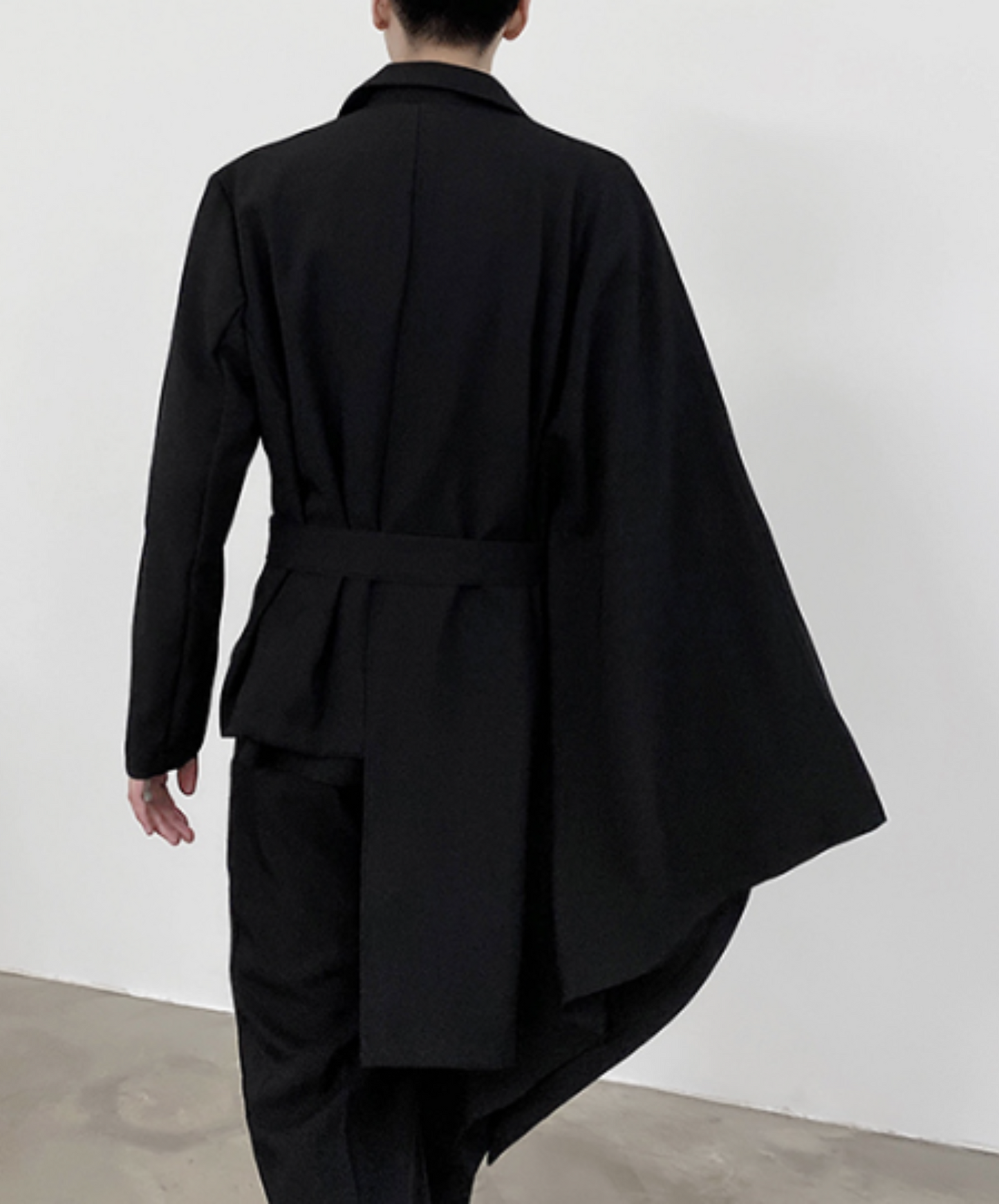 【style67】dark mode outfit set EN1891(jacket + shirt + skirt set)