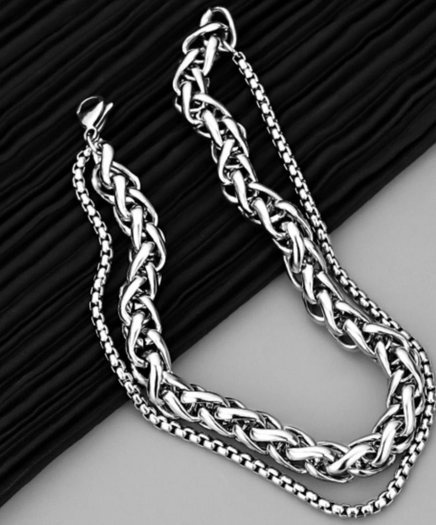 retro keel motif double bracelet EN1596