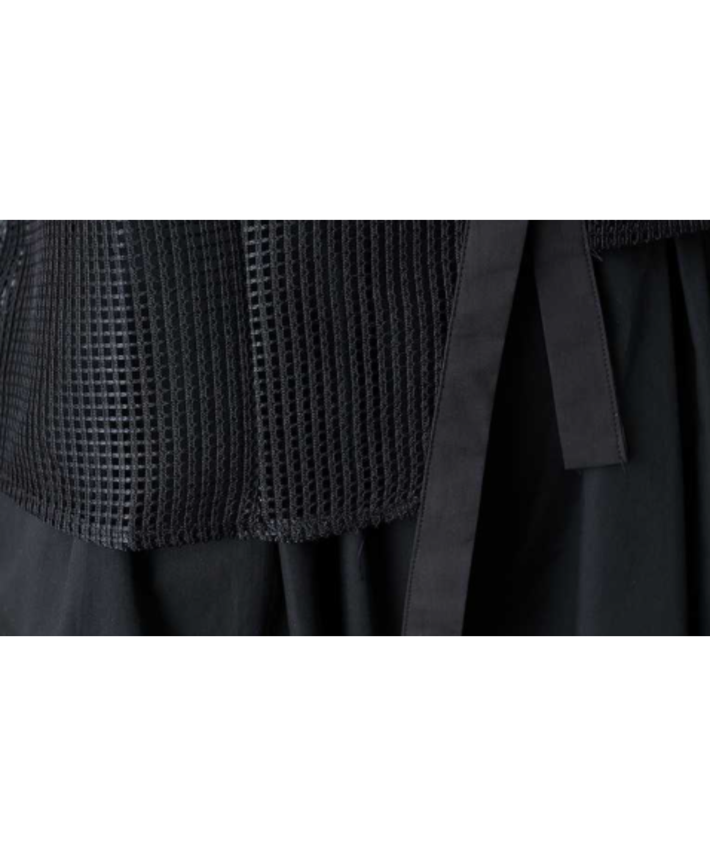 asymmetrical design sheer shirt EN2959